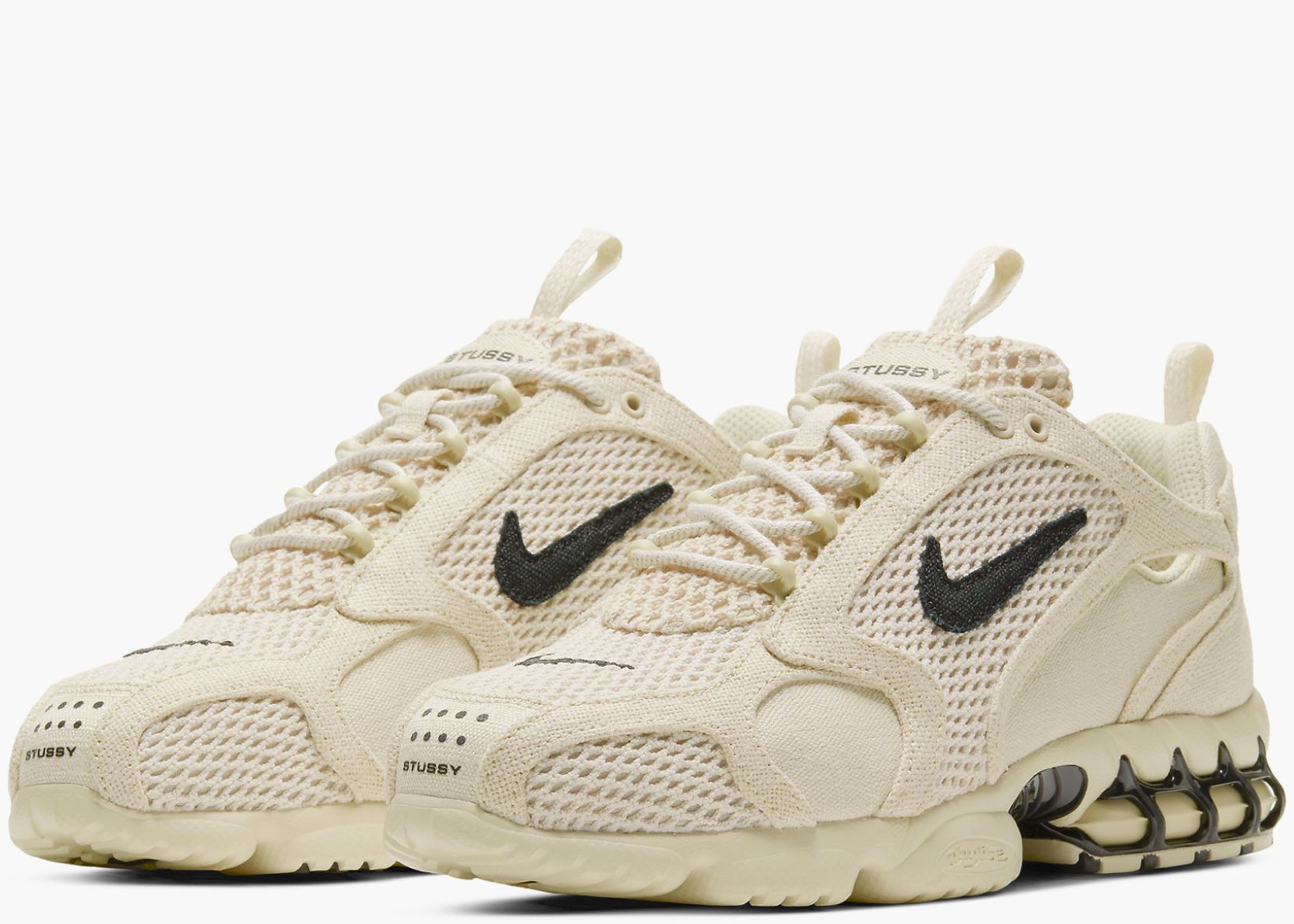 Nike Air Zoom Spiridon Cage 2 Stussy Fossil CQ5486-200 Hype Clothinga Limited Edition