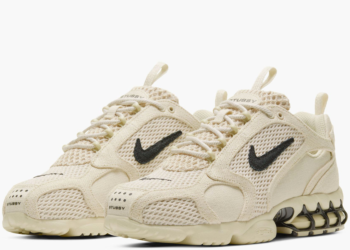 Nike Air Zoom Spiridon Cage 2 Stussy Fossil CQ5486-200 Hype Clothinga Limited Edition