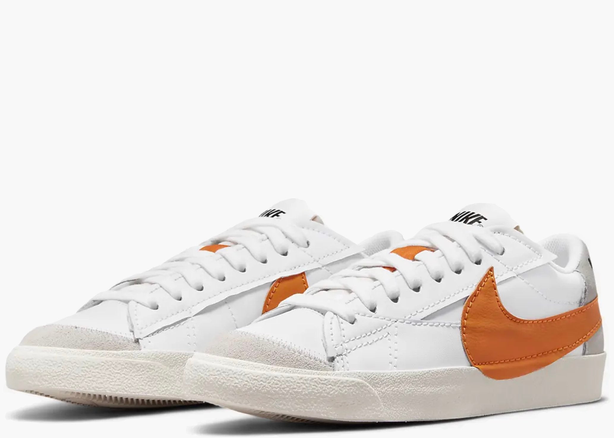 Nike Blazer Low 77 Jumbo White Alpha Orange Sail DN2158-100 Hype Clothinga Limited Edition