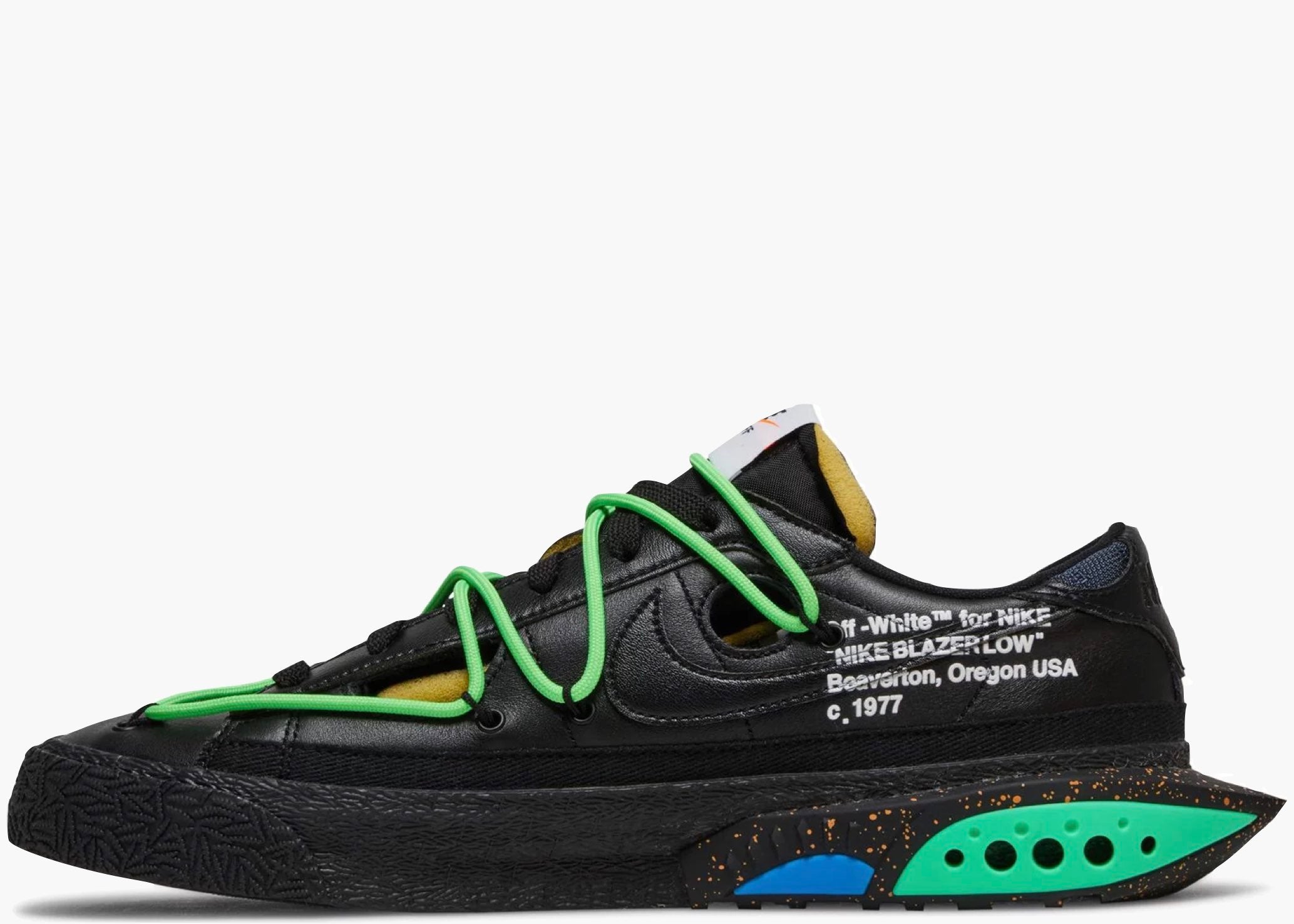 Nike Blazer Low 77 Off-White Electro Green | Hype Clothinga