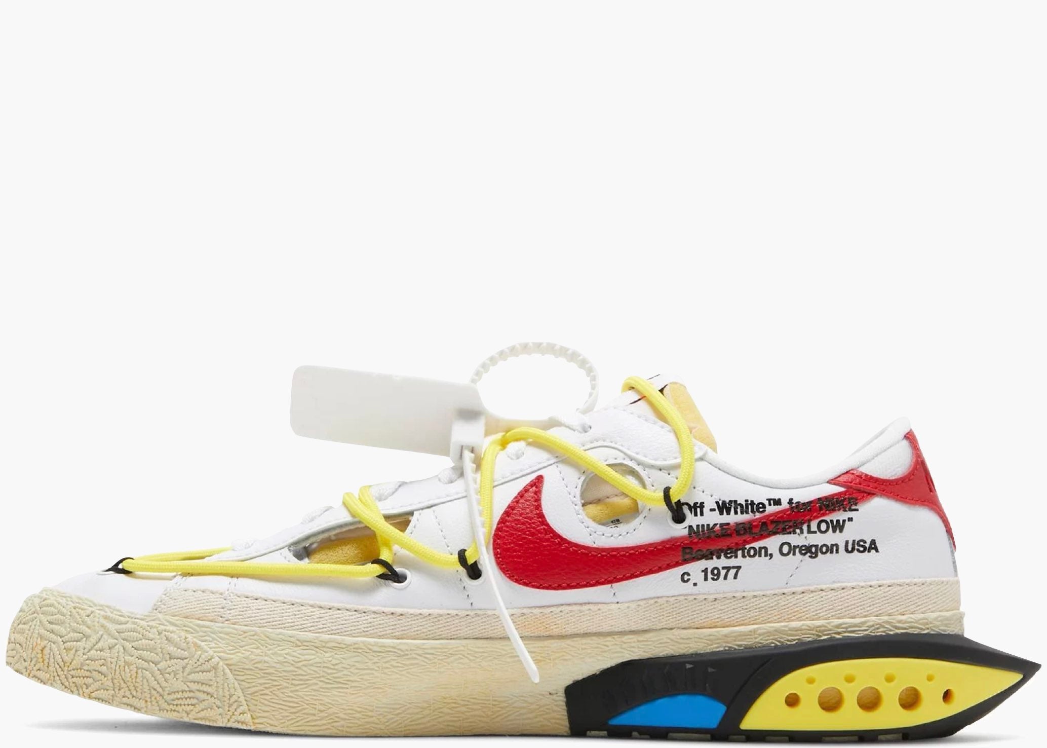 Nike Blazer Low 77 Off-White University Red | Hype Clothinga