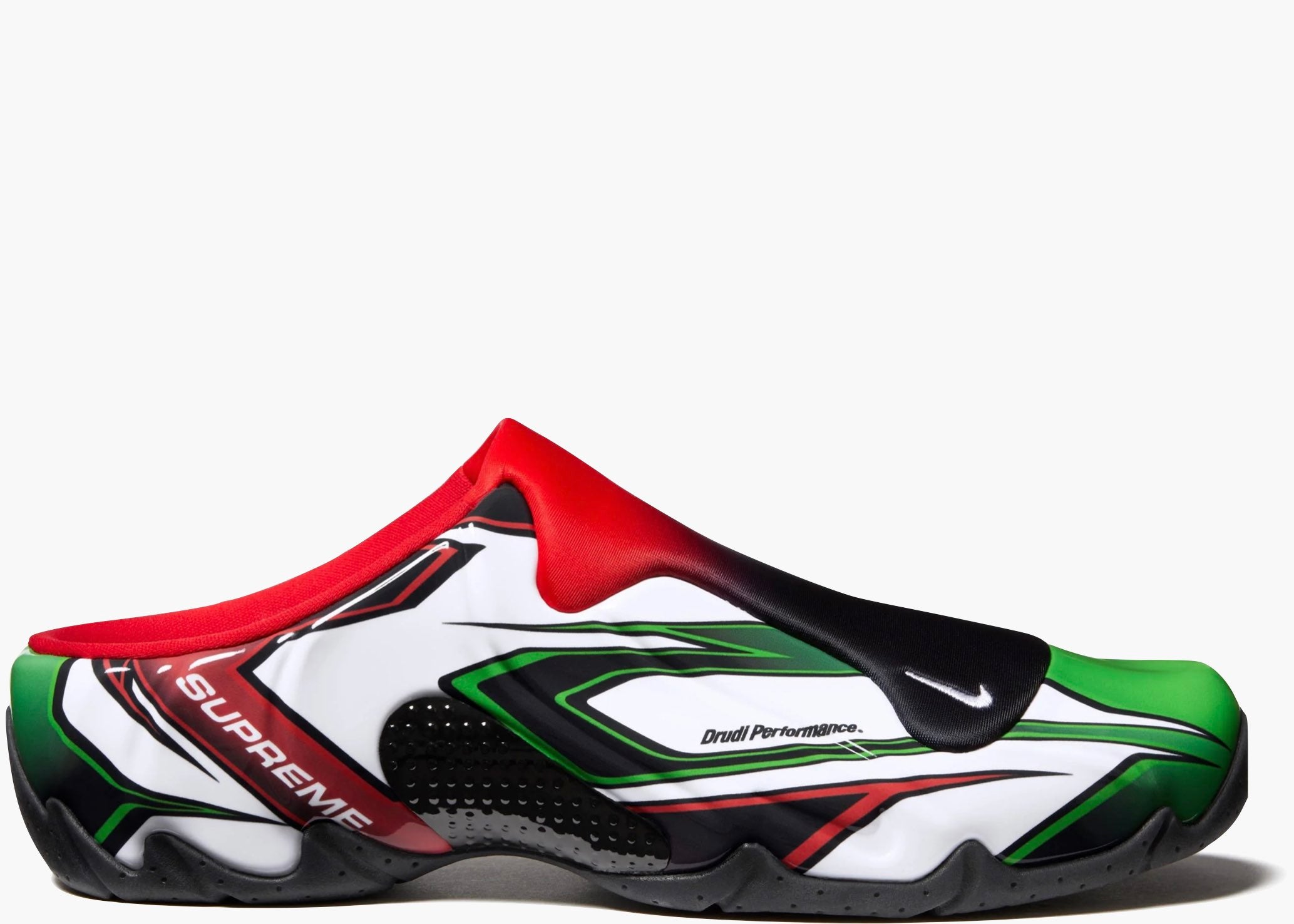 Nike Clogposite Supreme White Gym Red Green FN0289-100 Hype Clothinga Limited Edition