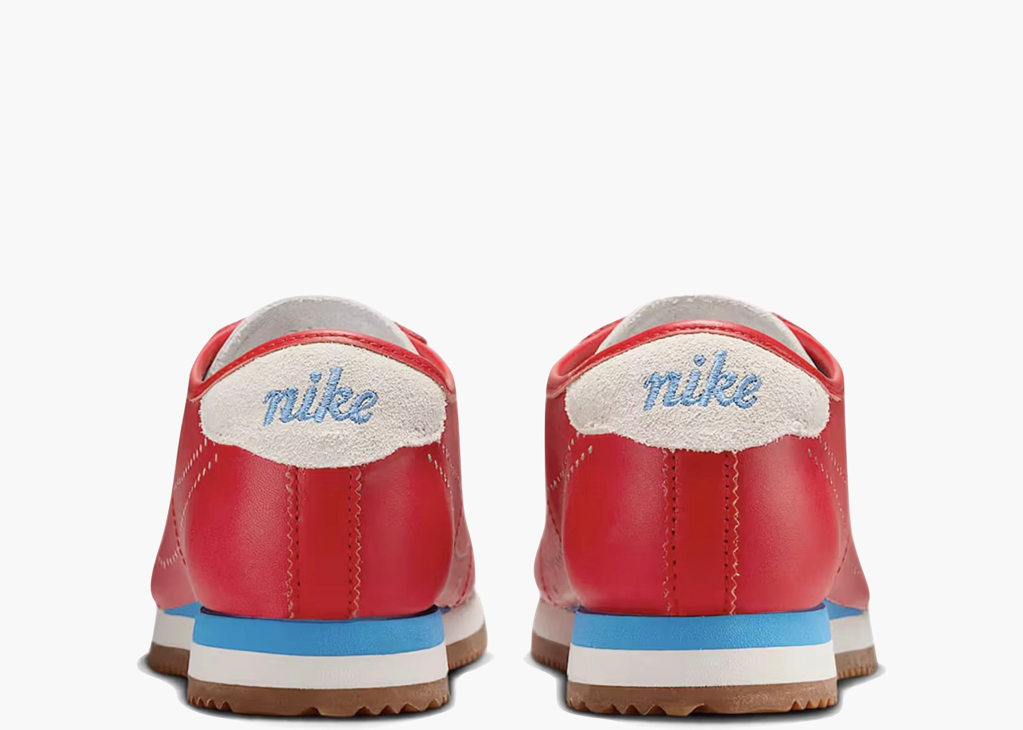 Nike Cortez Leather University Red University Blue Perforated Swoosh (W) HQ1841-600 Hype Clothinga Limited Edition