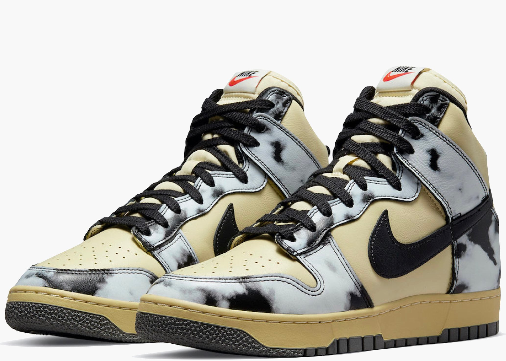 Nike Dunk High 1985 Acid Wash Cream Black
