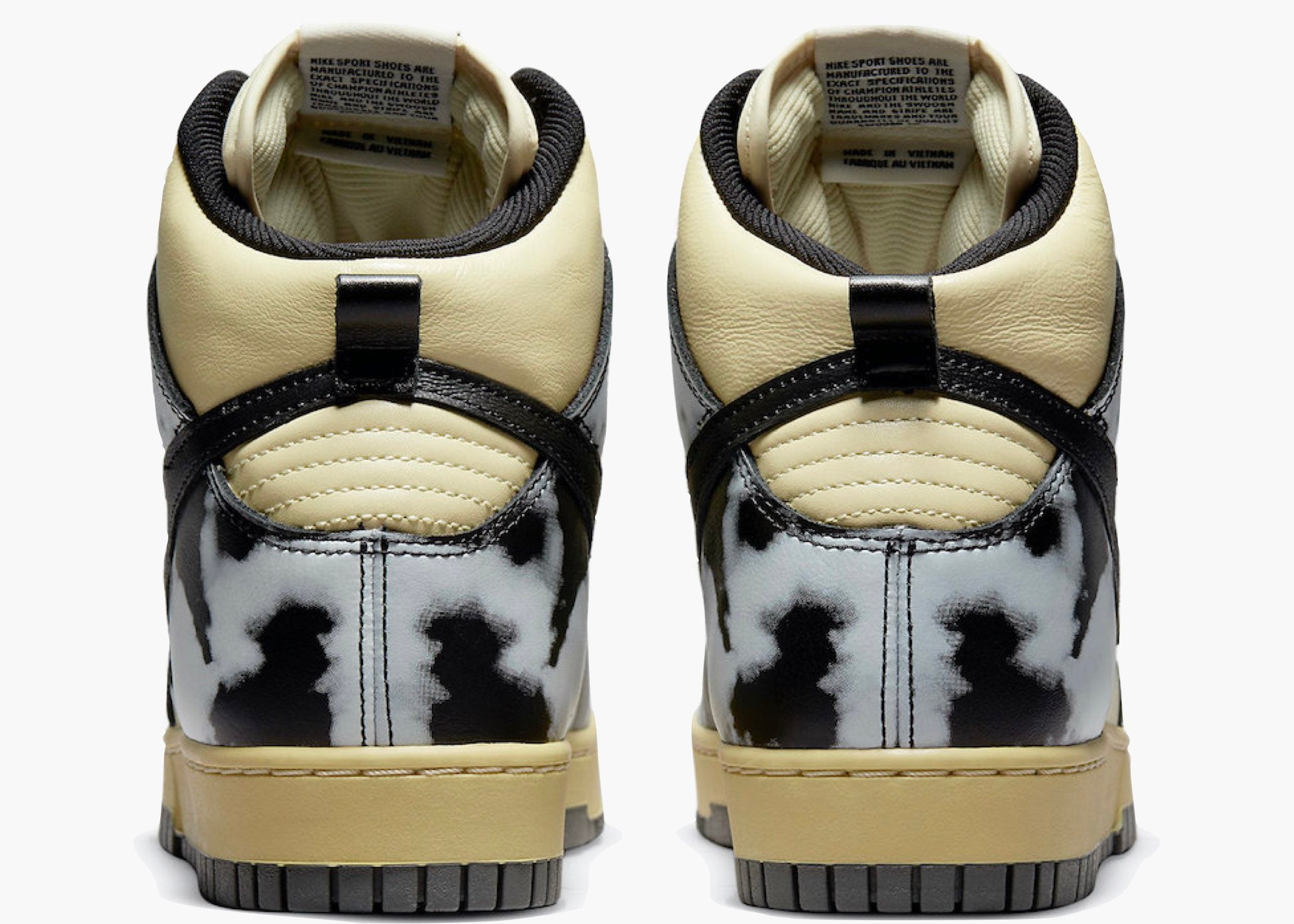 Nike Dunk High 1985 Acid Wash Cream Black