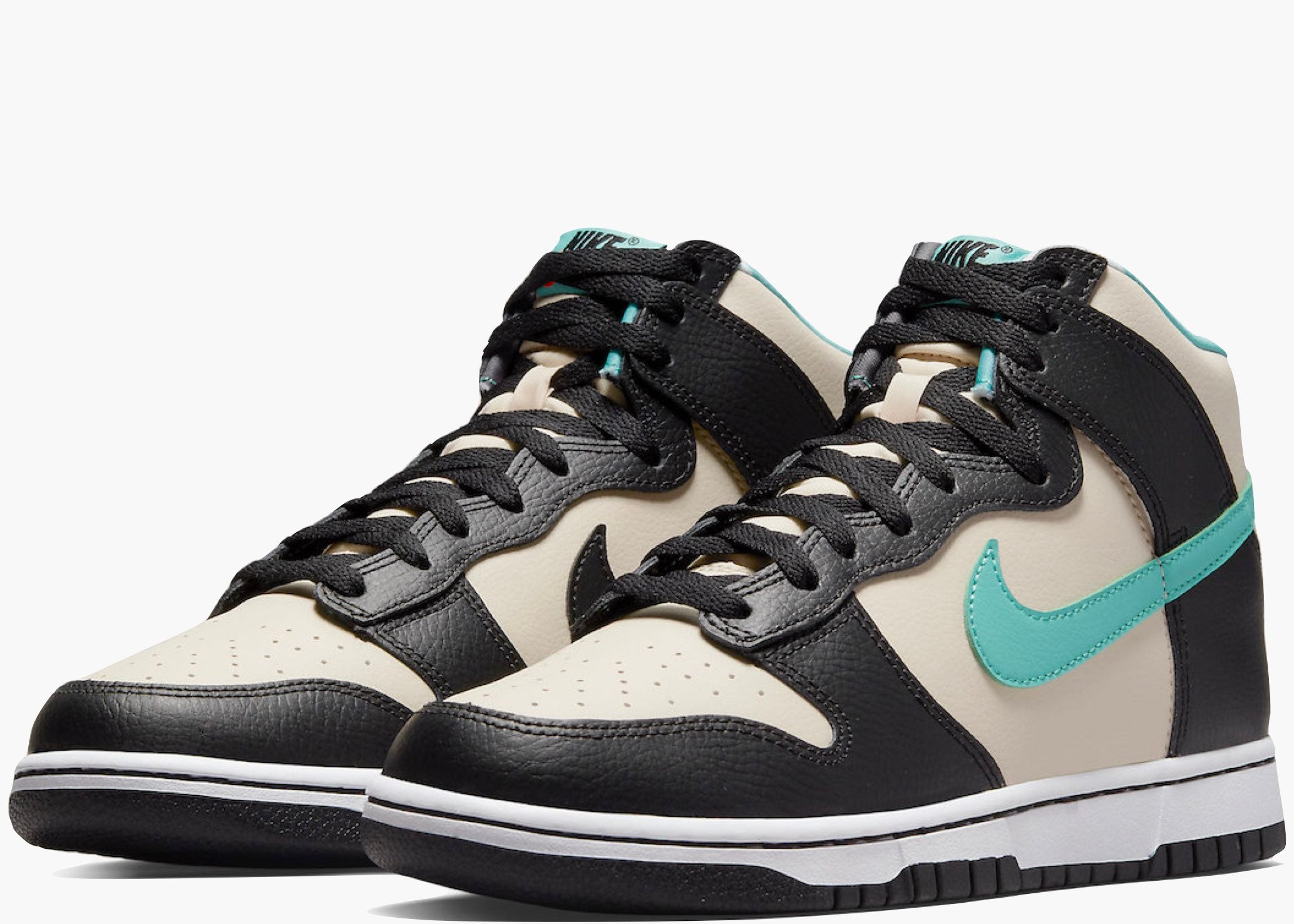 Nike Dunk High EMB Beige Black Washed Teal Hype clothinga Limited Edition