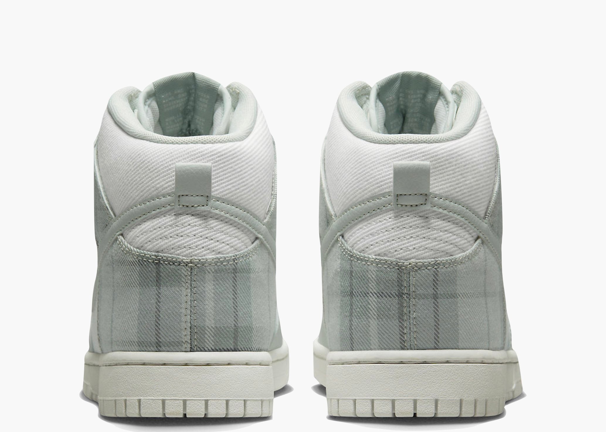 Nike Dunk High SE Tartan Plaid White Light Green Hype Clothinga Limited Edition
