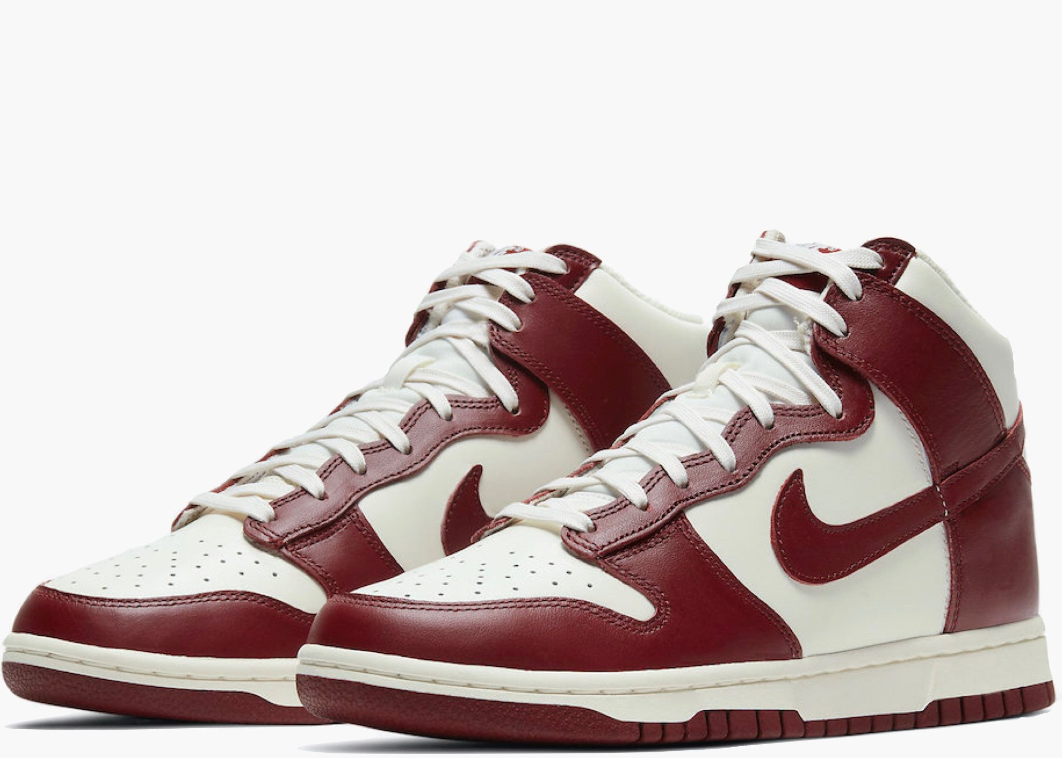 Nike Dunk High Sail Team Red (w)