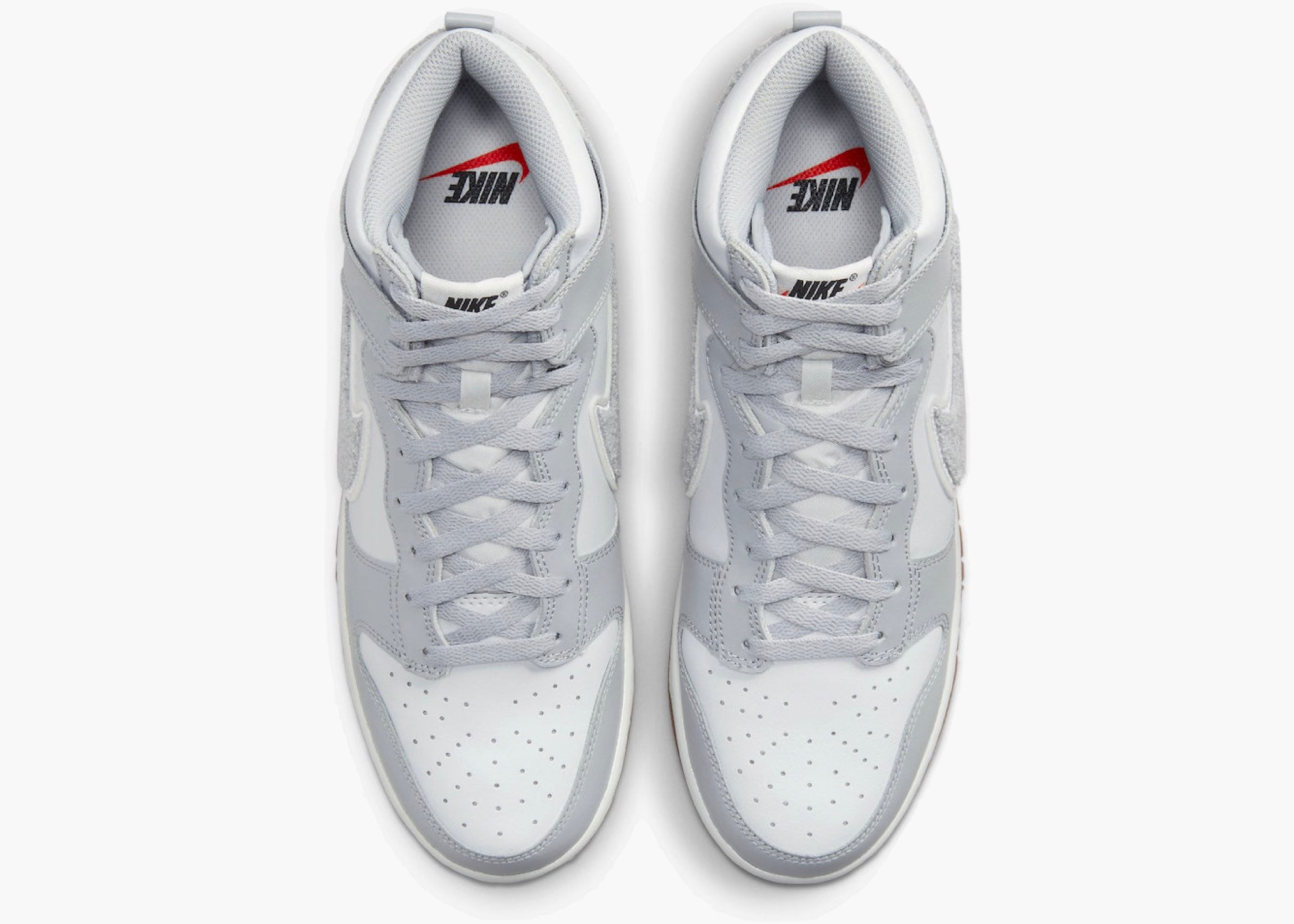 Nike Dunk High University Chenille Swoosh Light Smoke Grey Hype Clothinga Limited Edition