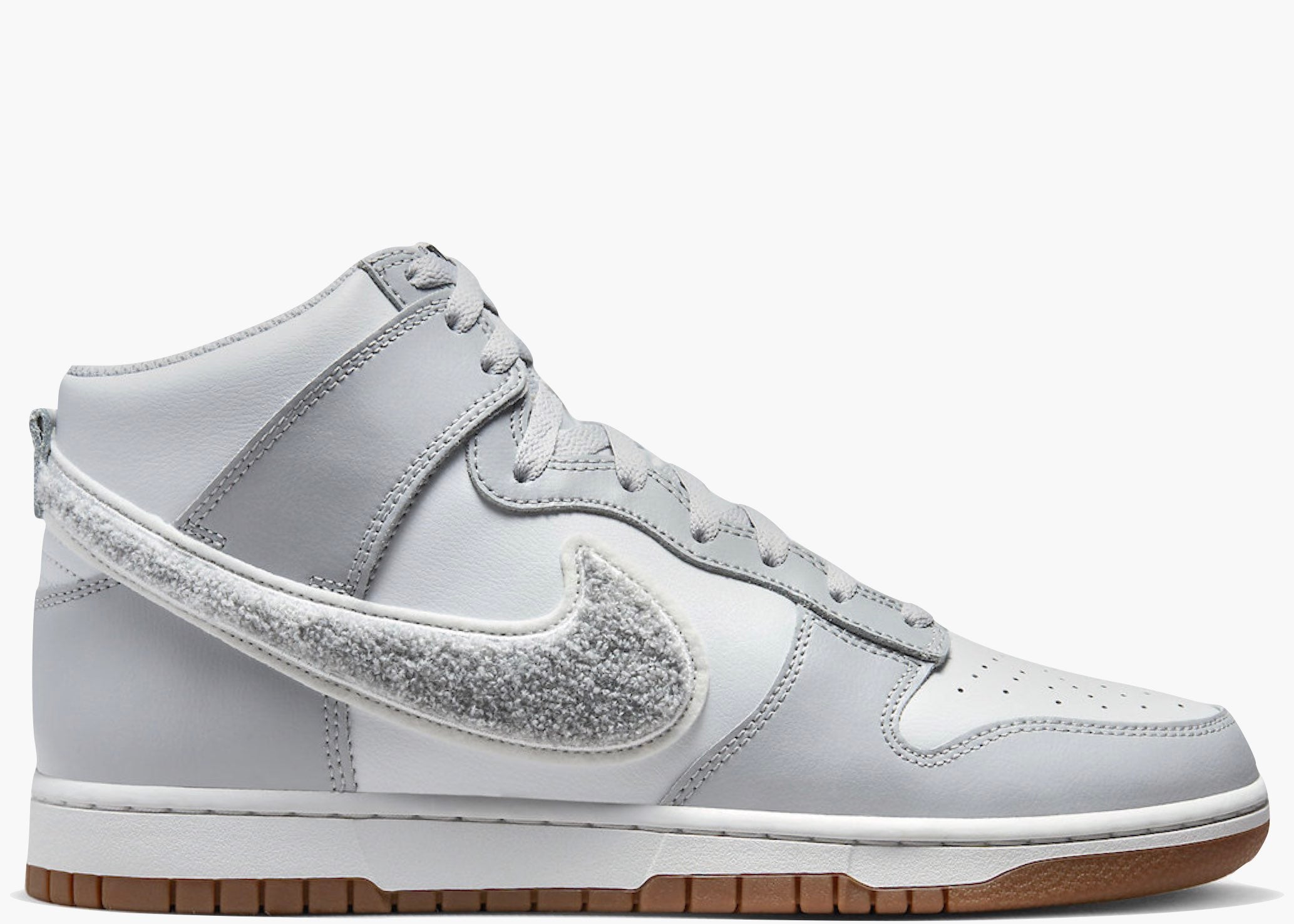 Nike Dunk High University Chenille Swoosh Light Smoke Grey Hype Clothinga Limited Edition