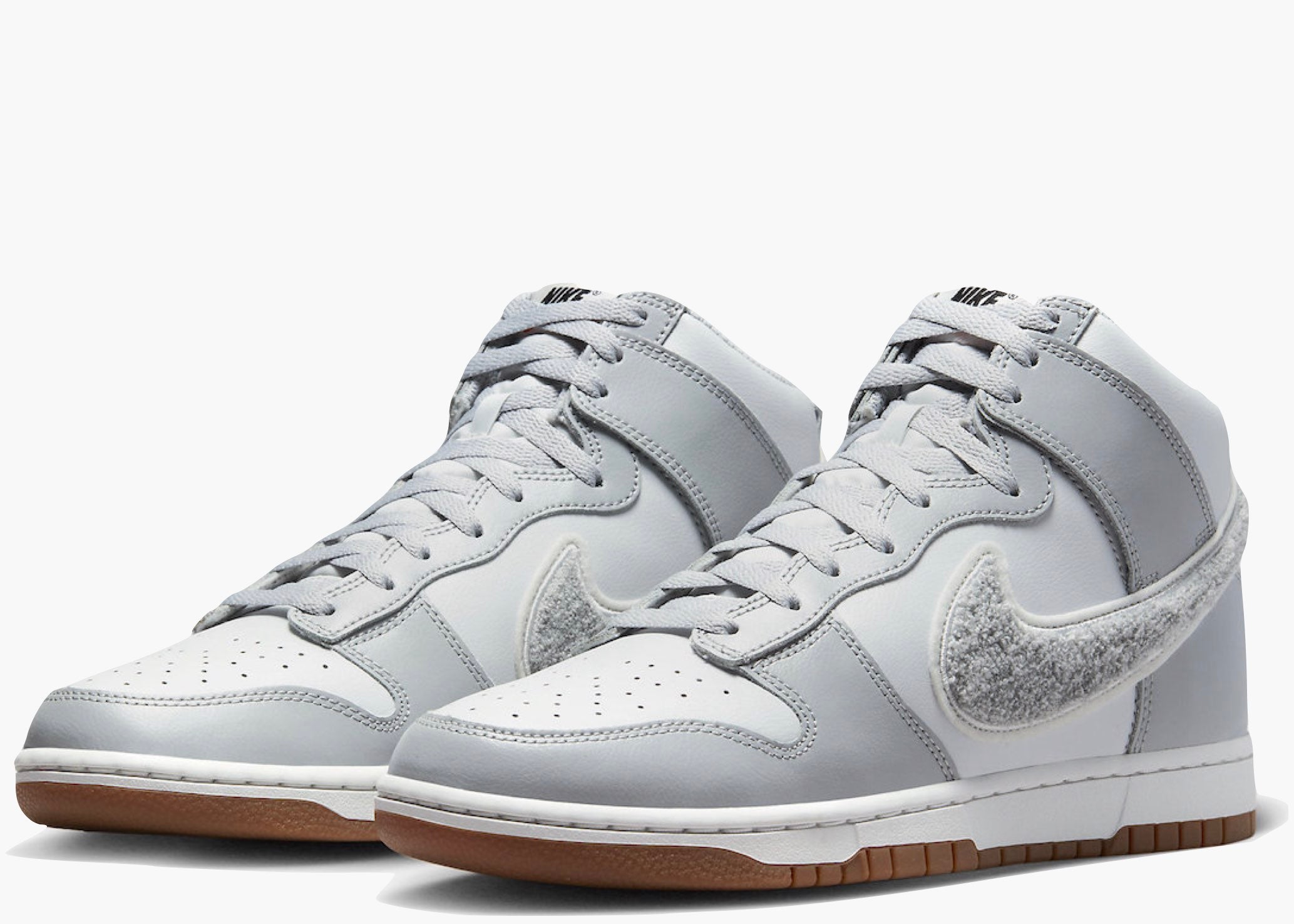 Nike Dunk High University Chenille Swoosh Light Smoke Grey Hype Clothinga Limited Edition