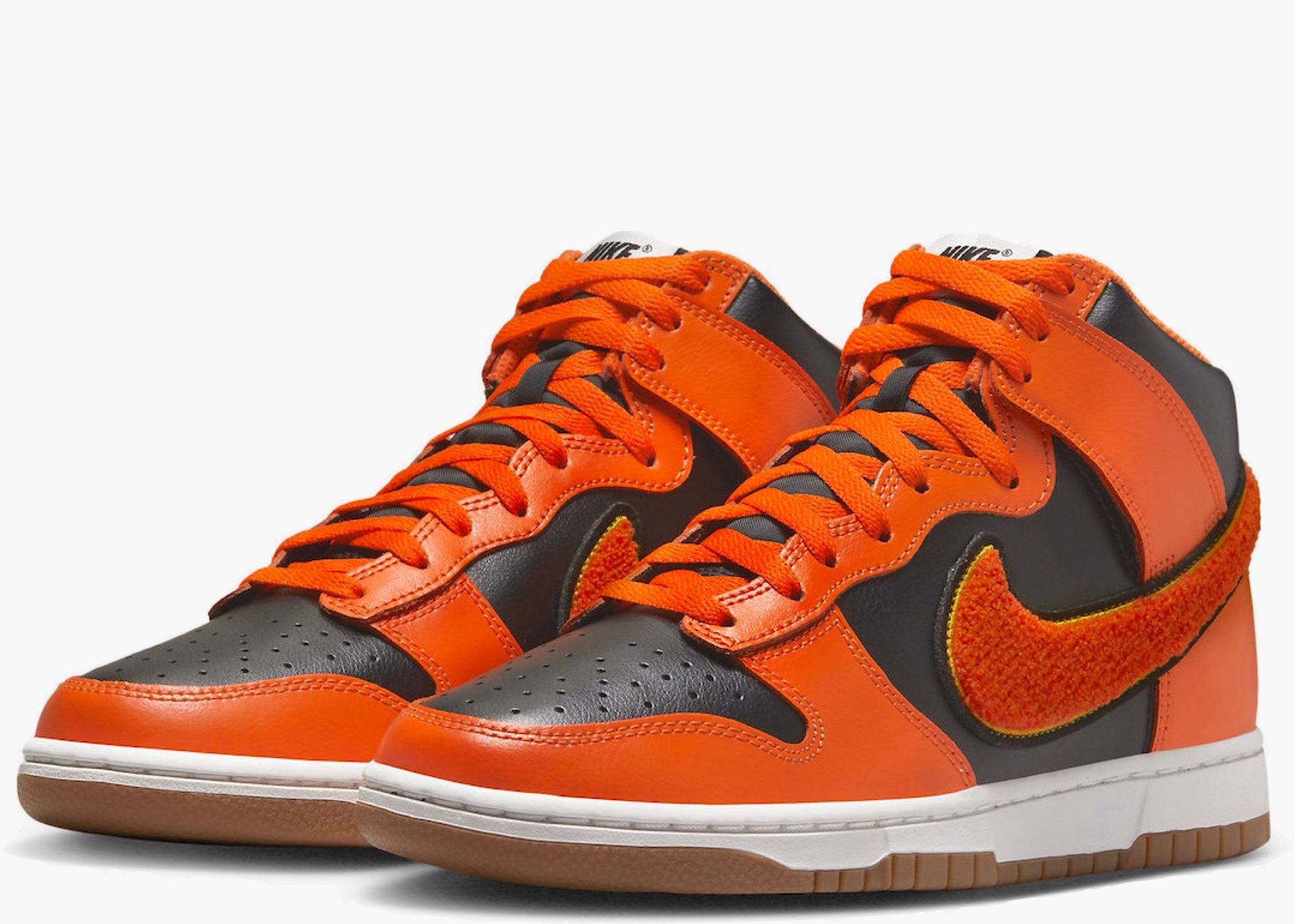 Nike Dunk High University Chenille Swoosh Safty Orange Hype Clothinga Limited Edition