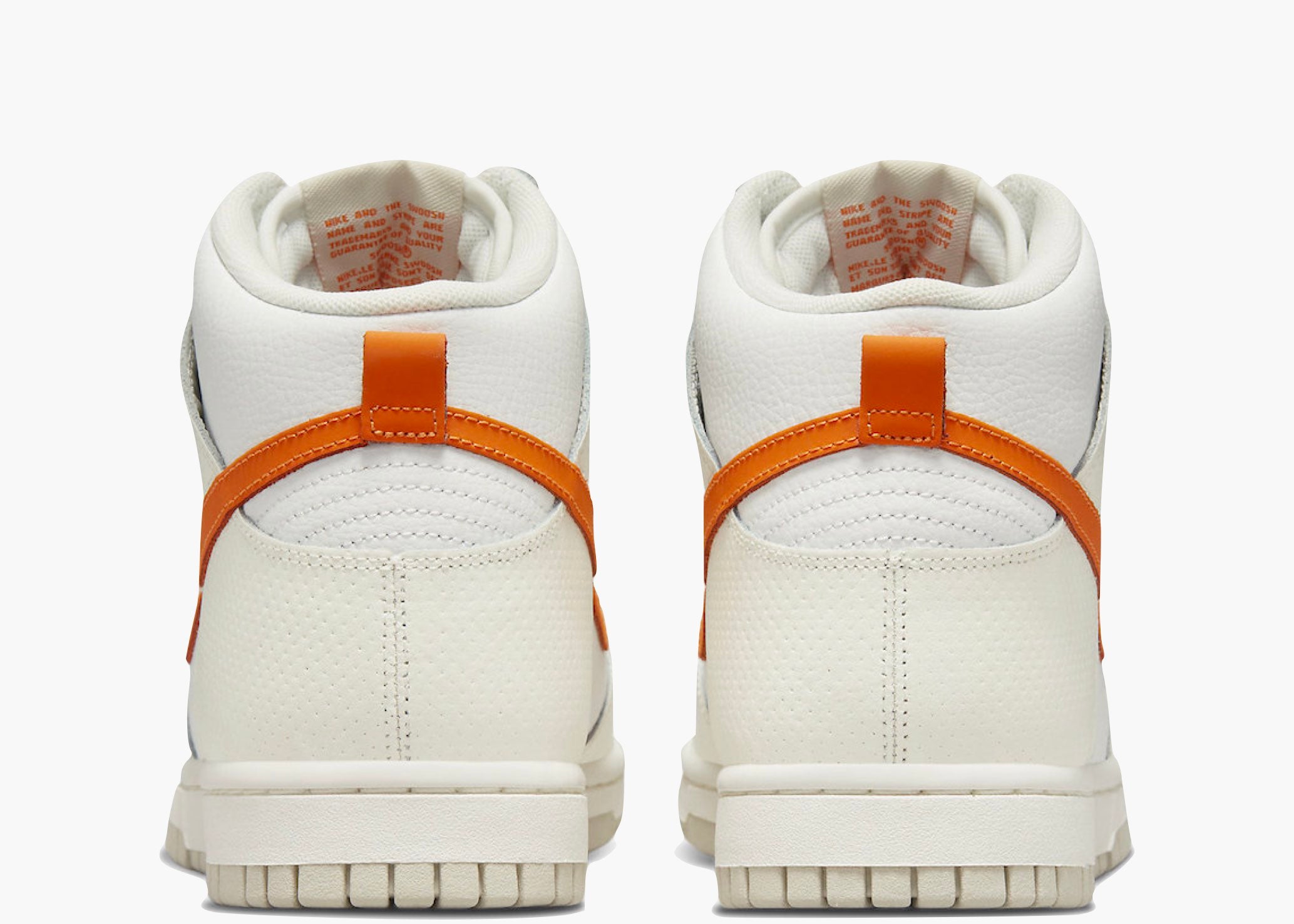 Nike Dunk High White Orange Hype Clothinga Limited Edition