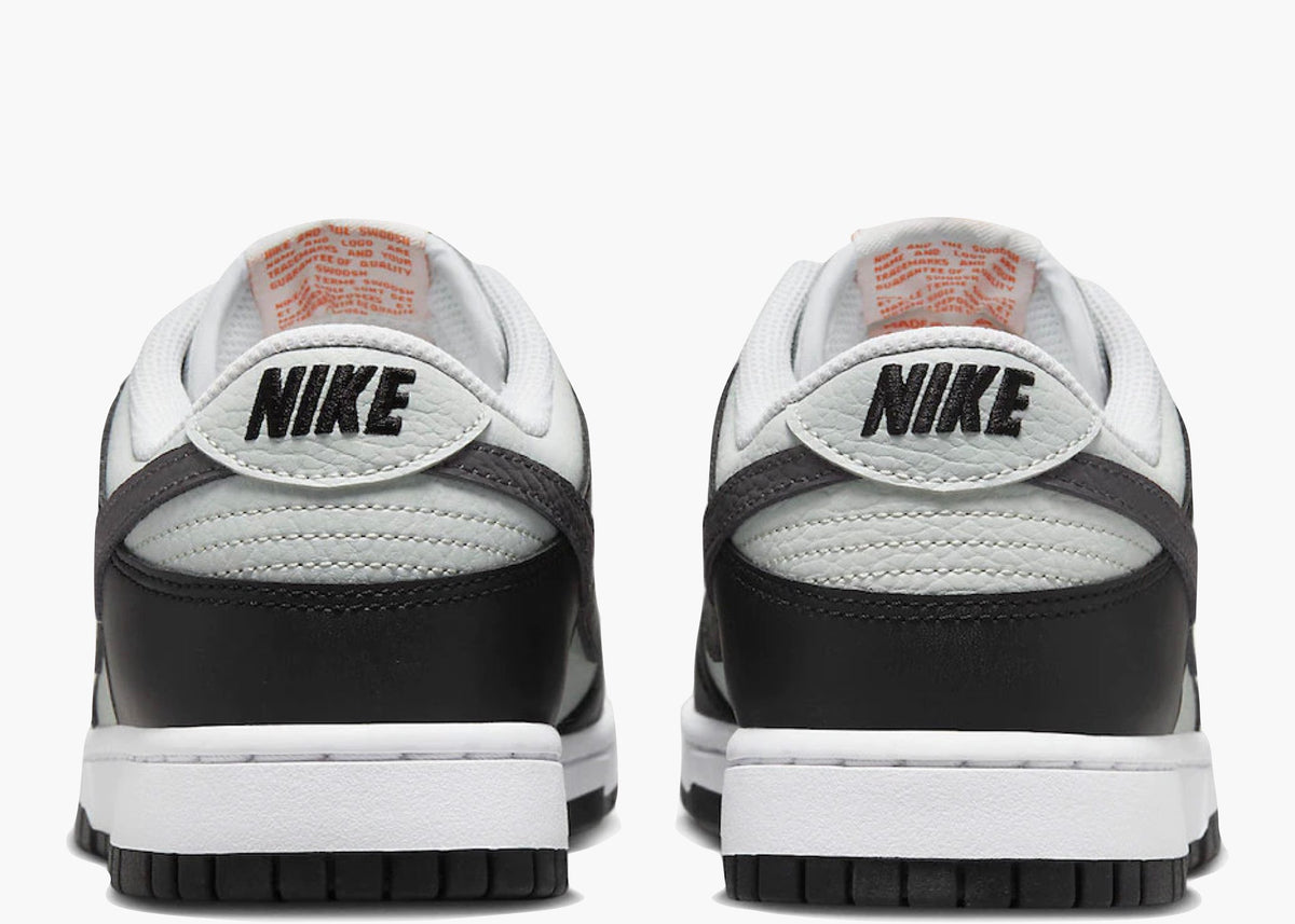 Nike Dunk Low Black Bright Mandarin Mini Swoosh (GS) FN7784-001 Hype Clothinga Limited Edition
