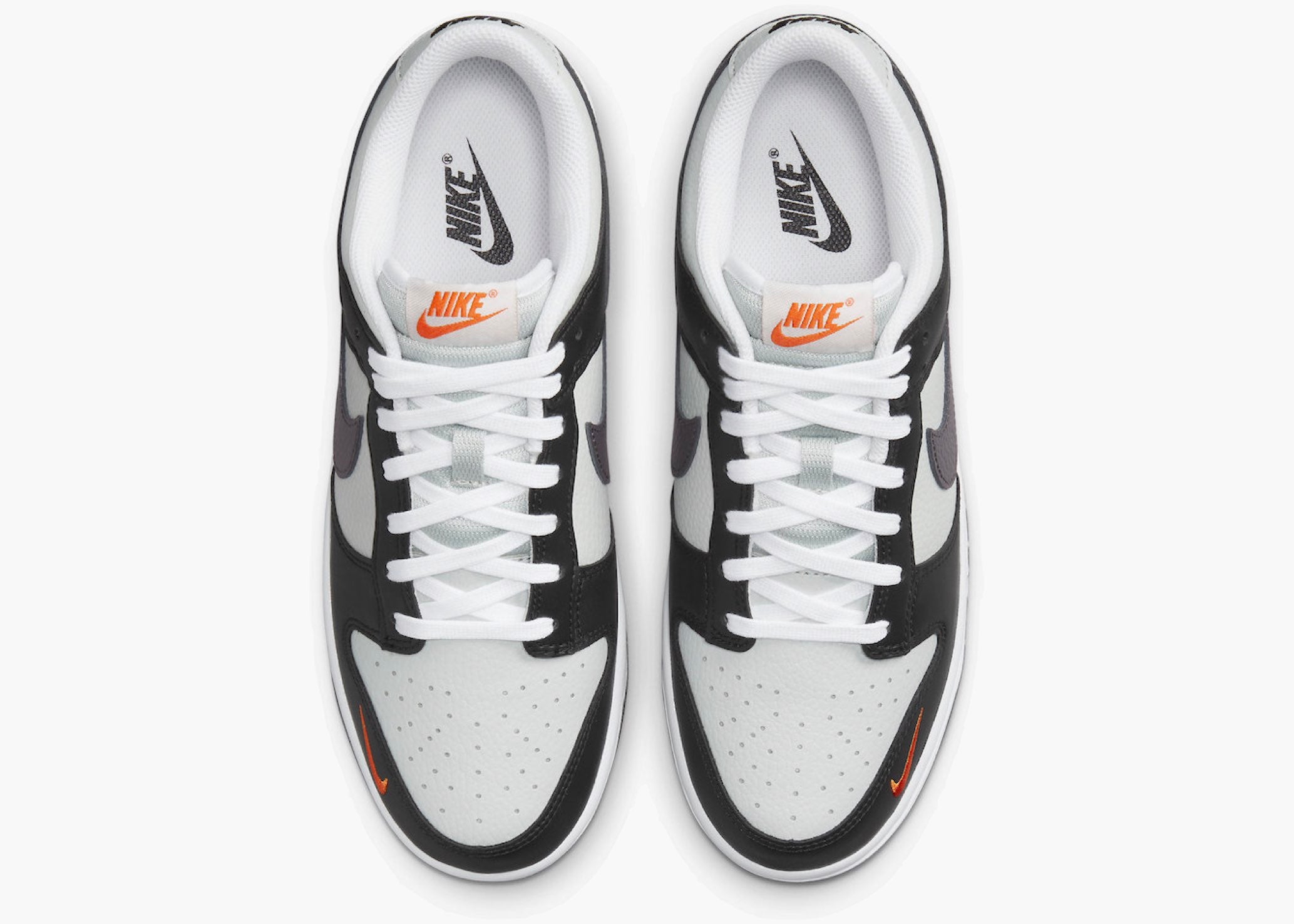 Nike Dunk Low Black Total Orange Mini Swoosh FN7808-001 Hype Clothinga Limited Edition