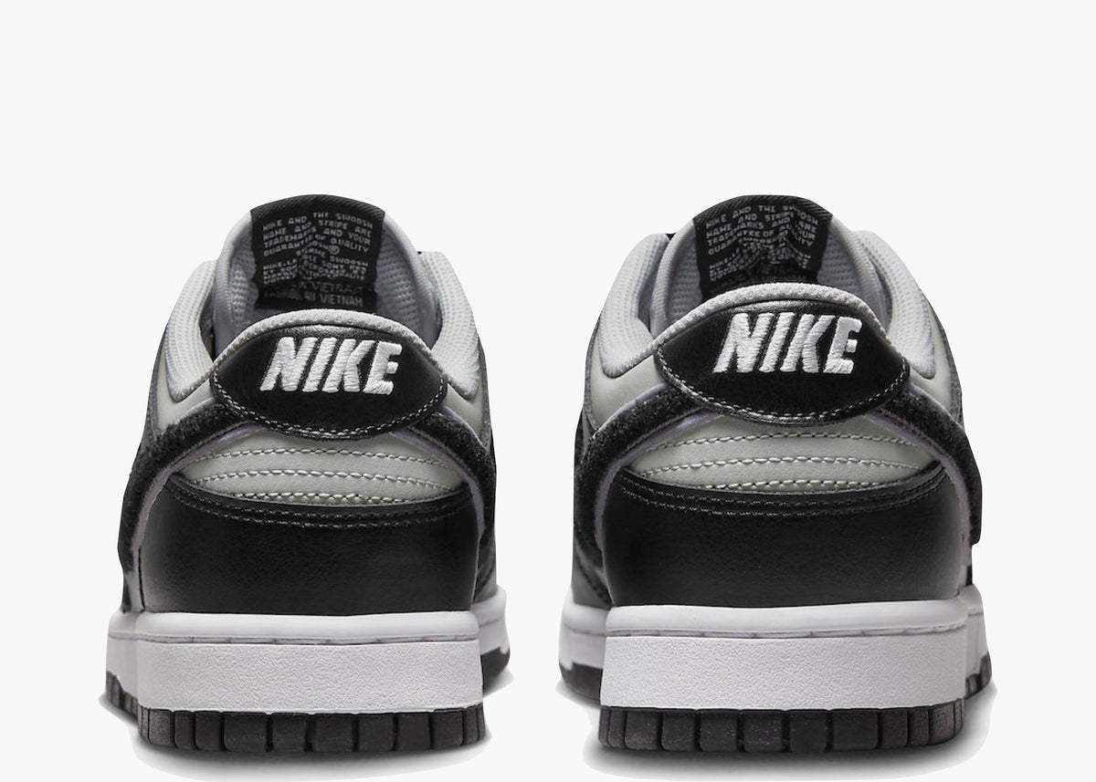 Nike Dunk Low Chenille Swoosh Black Grey DQ7683-001 Hype Clothinga Limited Edition
