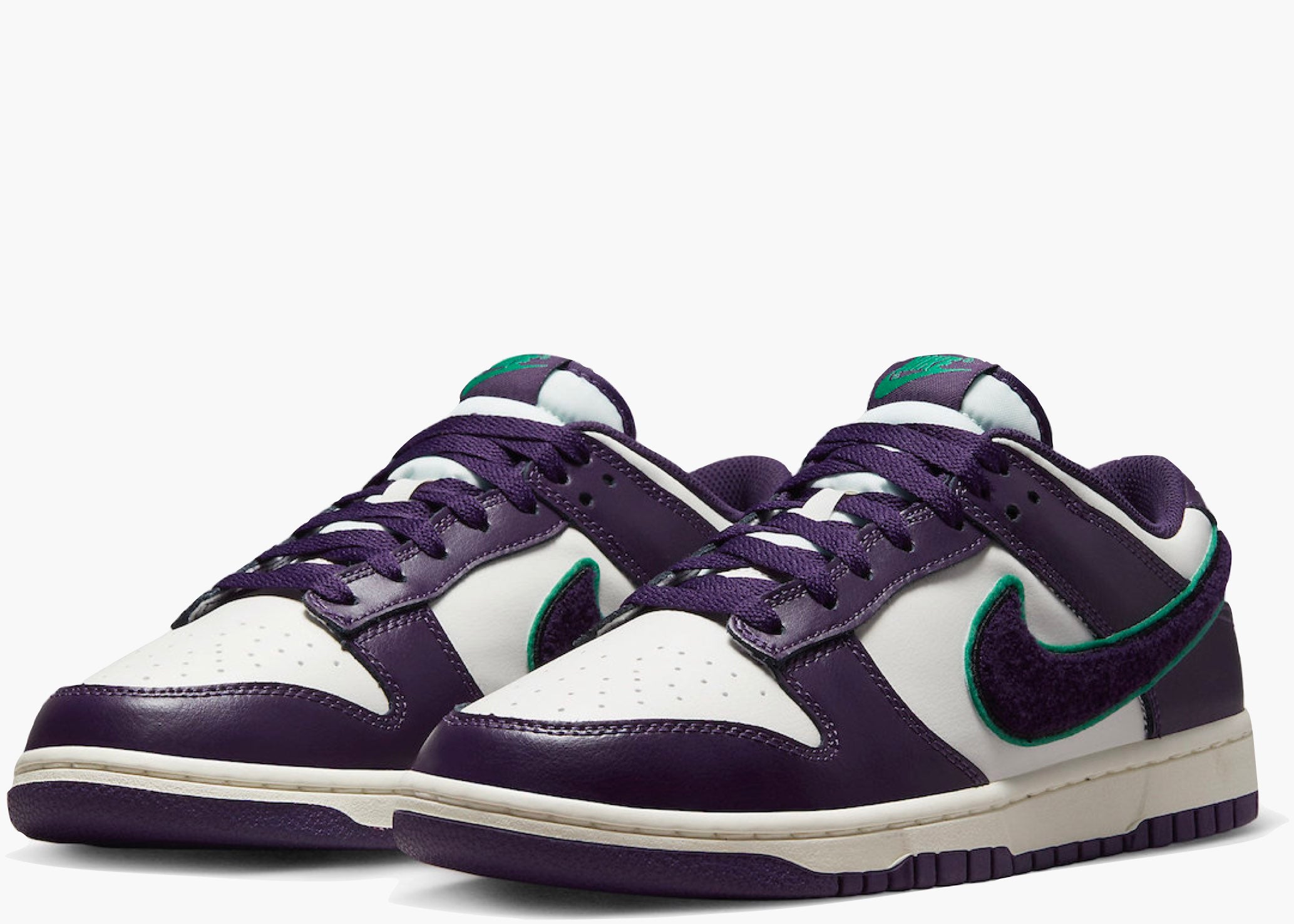Nike Dunk Low Chenille Swoosh Sail Grand Purple Hype Clothinga Limited Edition