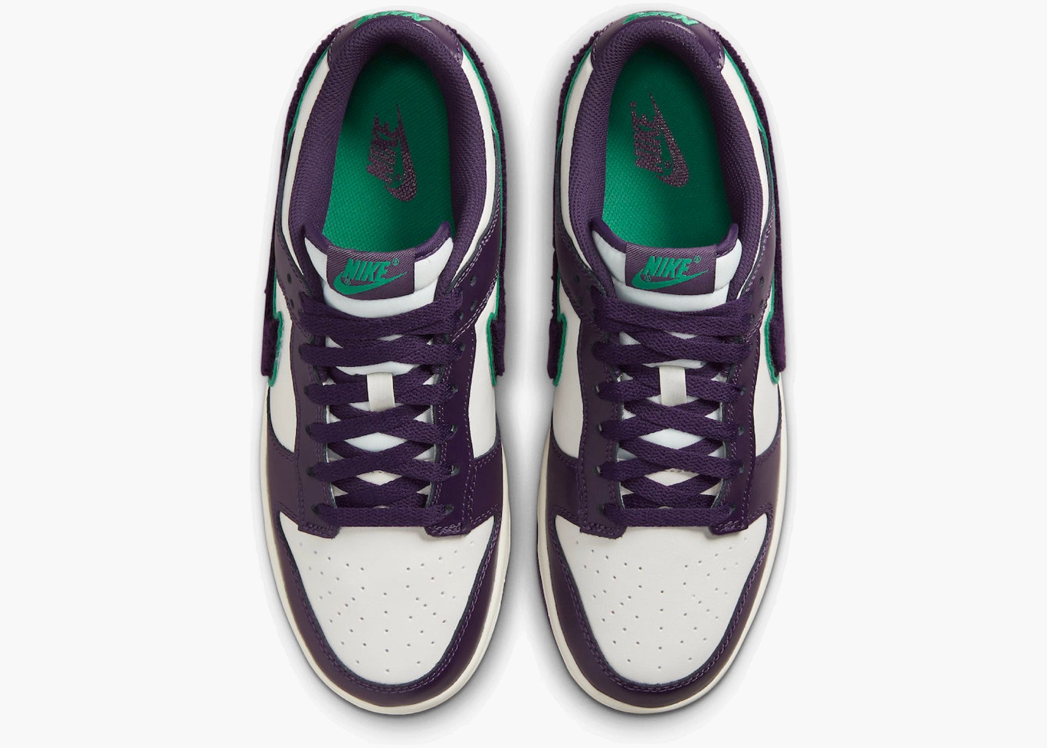 Nike Dunk Low Chenille Swoosh Sail Grand Purple Hype Clothinga Limited Edition