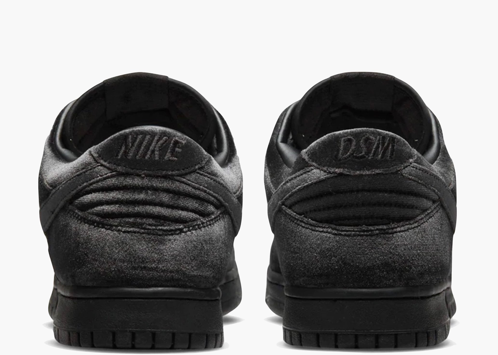 Nike Dunk Low Dover Street Market Triple Black Velvet Hype Clothinga Limited Edition
