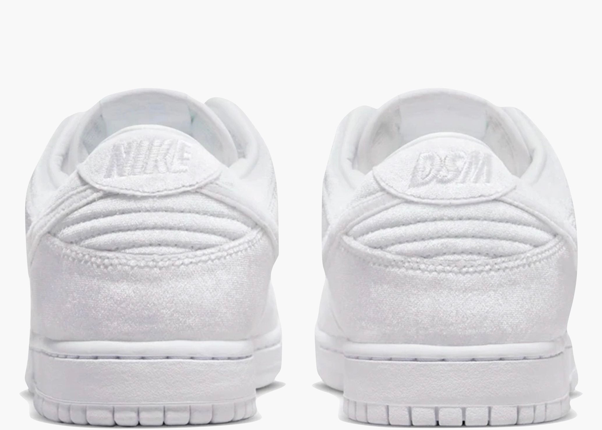 Nike Dunk Low Dover Street Market Triple White Velvet Hype Clothinga Limited Edition