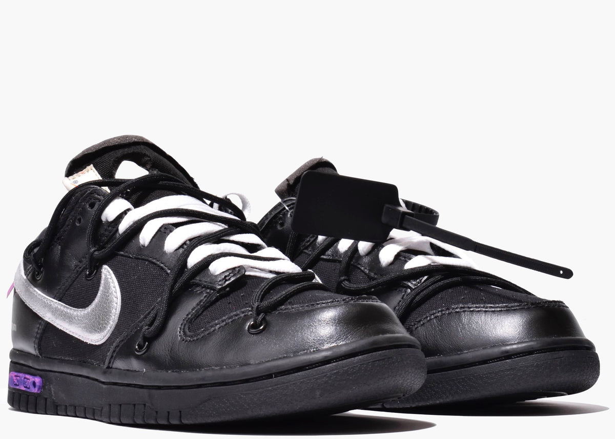 Nike Dunk Low Off-White Black Lot 50 Hype Clothinga Limited Edition