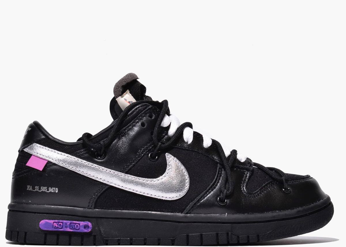 Nike Dunk Low Off-White Black Lot 50 Hype Clothinga Limited Edition