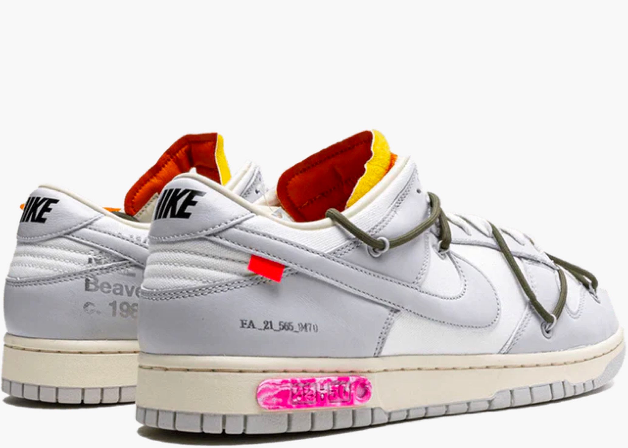 Nike Dunk Low Off-White Lot 22 Hype clothinga Limited Edition