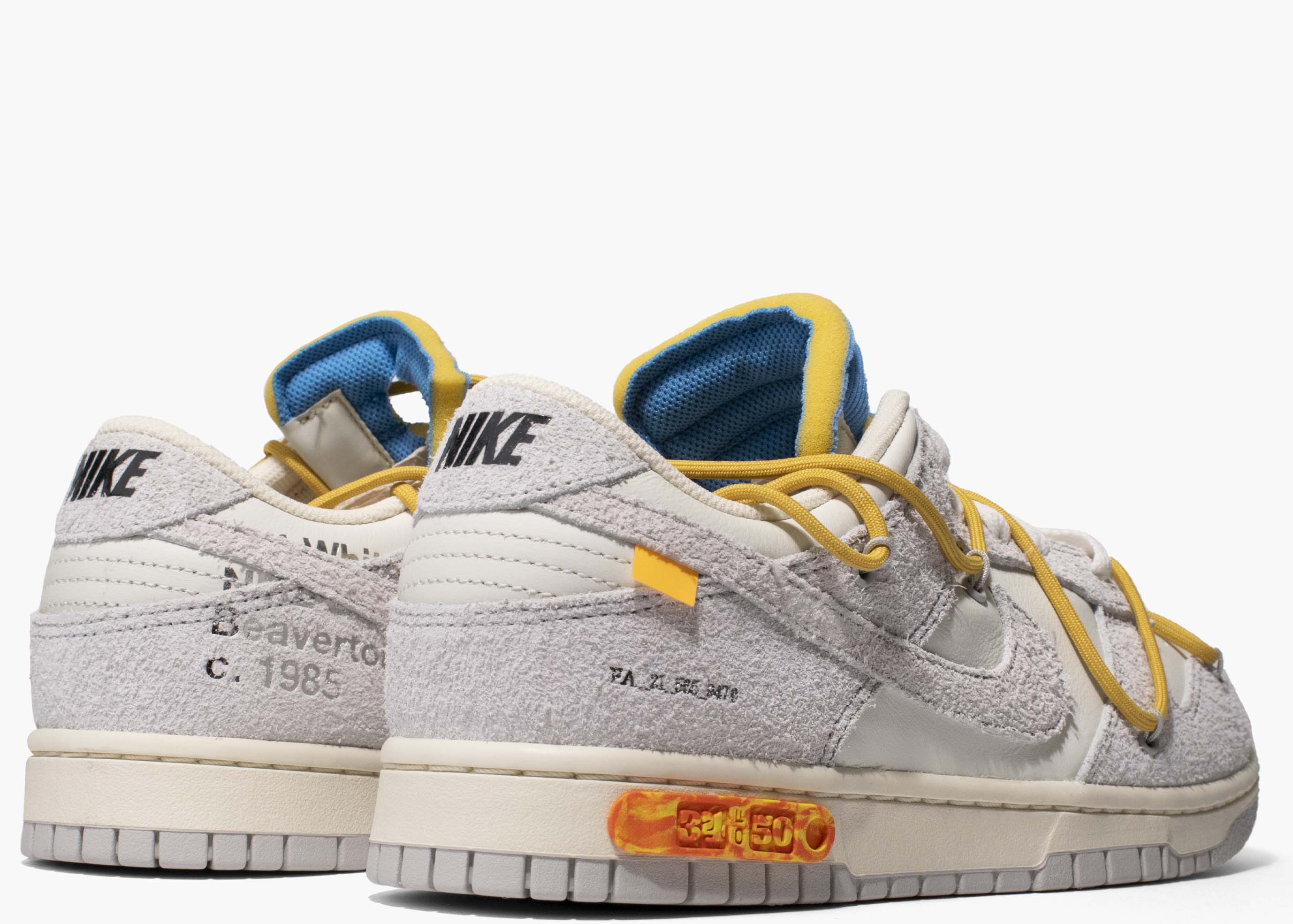 Nike Dunk Low Off-White Lot 34 DOWLOT34 Hype Clothinga Limited Edition