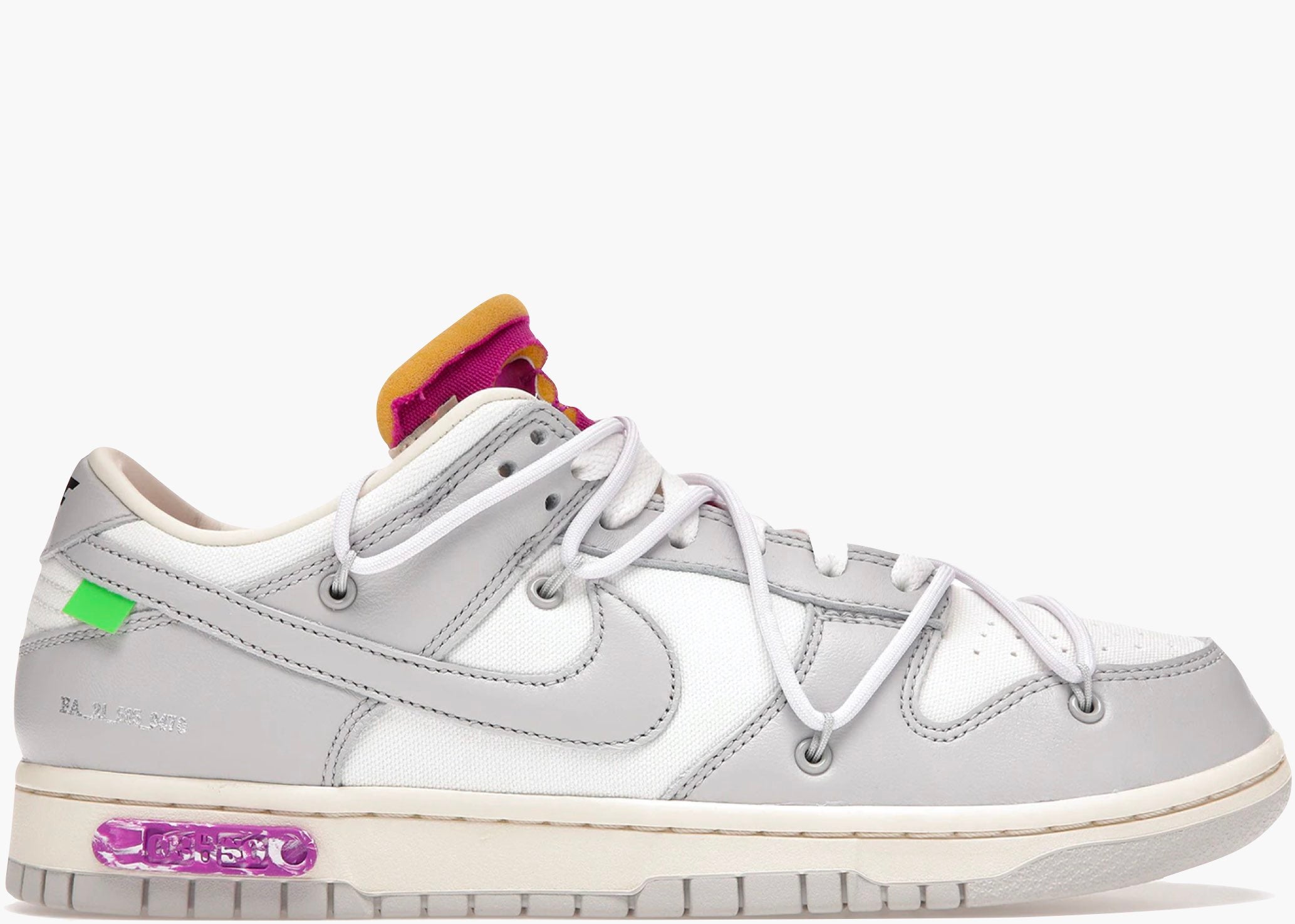 Nike Dunk Low Off-White Lot 3 Hype clothinga Limited Edition