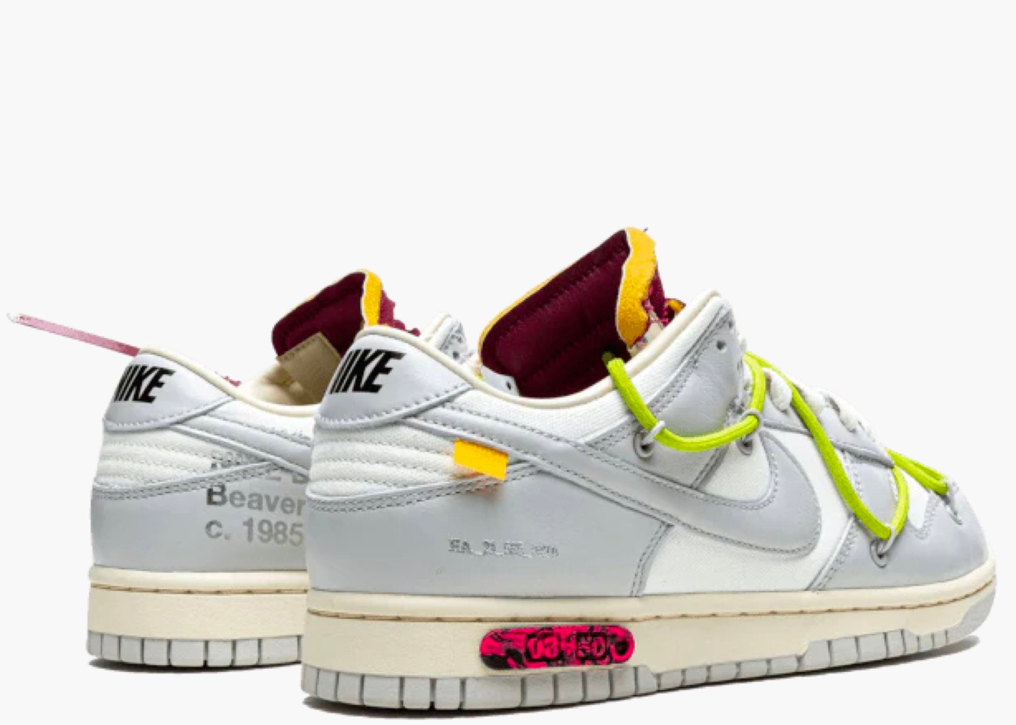 Nike Dunk Low Off-White Lot 8 Hype clothinga Limited Edition
