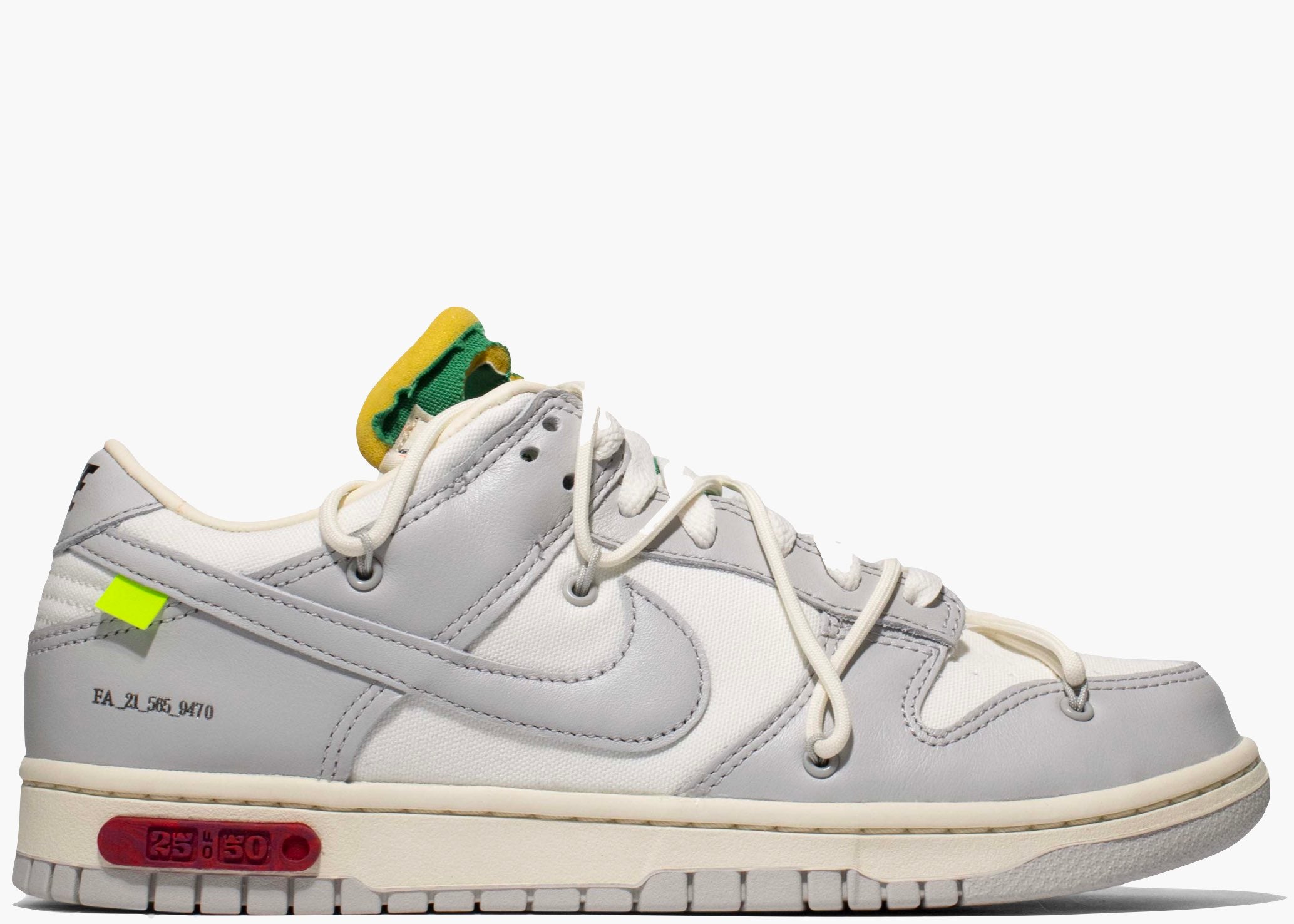 Nike Dunk Low Off-White Lot 25 Hype Clothinga Limited Edition