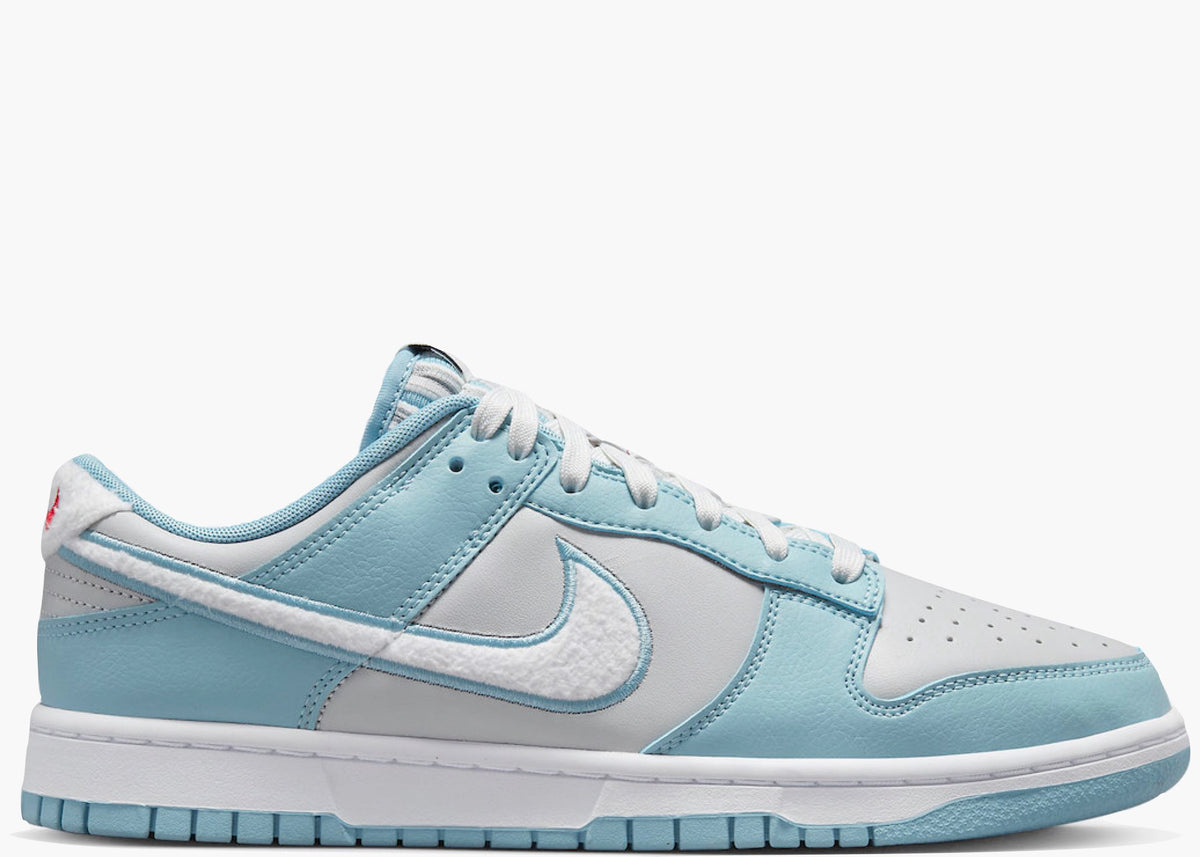 Nike Dunk Low Retro Fleece Swoosh Worn Blue Hype Clothinga Limited Edition