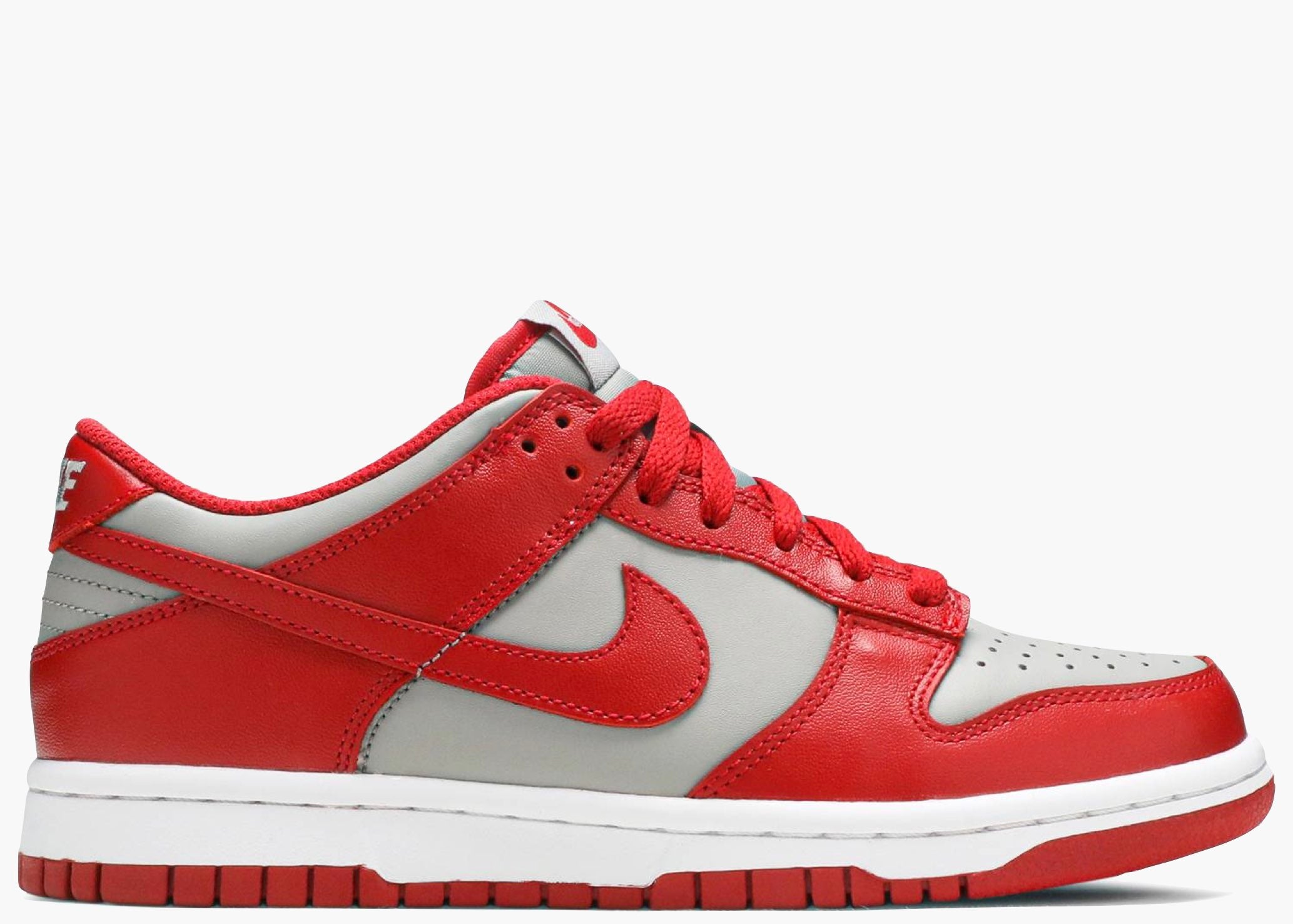 Nike Dunk Low Retro Medium Grey Varsity Red Unlv (gs) CW1590-002 Hype Clothinga