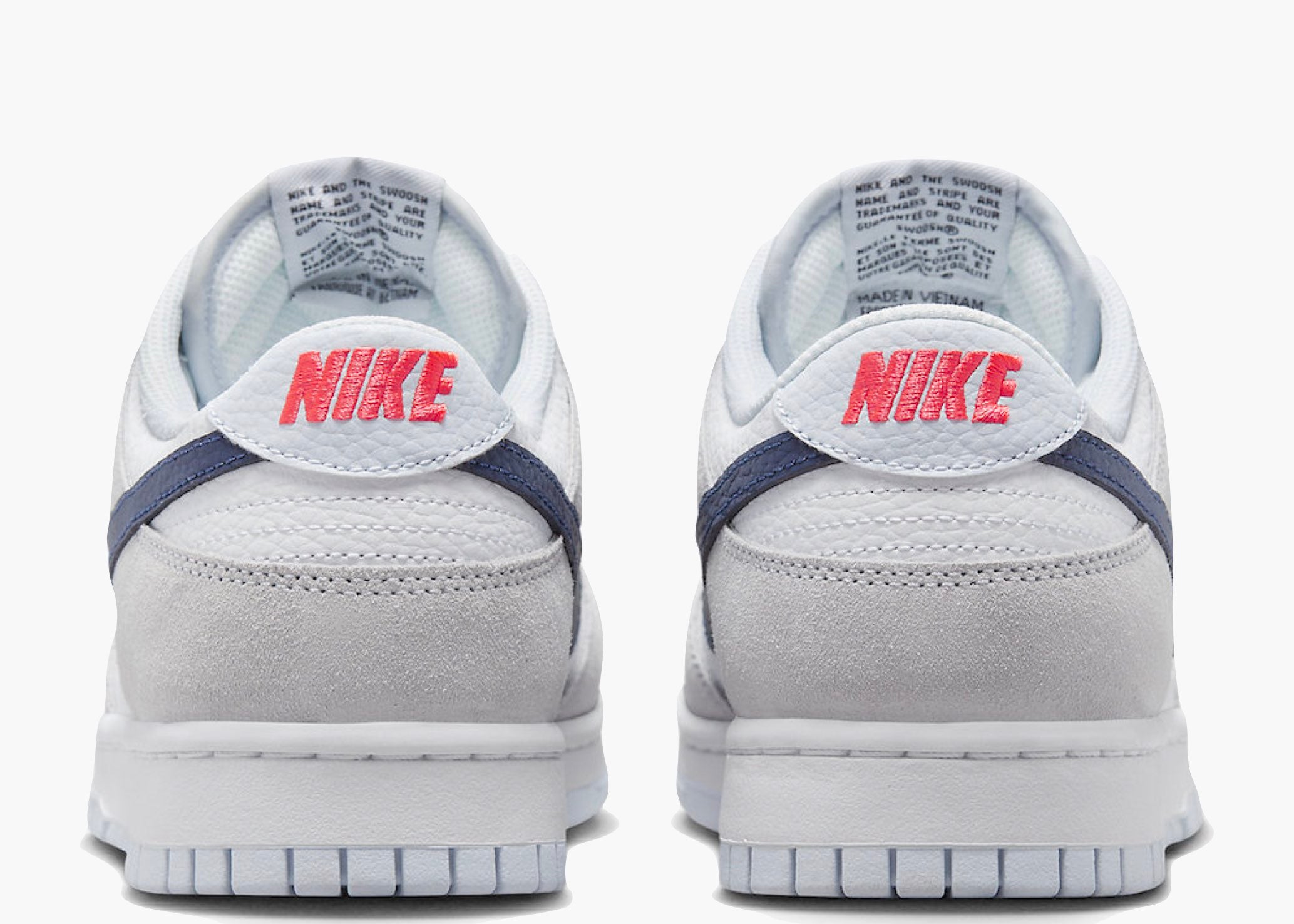 Nike Dunk Low White Grey Navy Aqua Mini Swoosh FJ4227-001 Hype Clothinga Limited Edition