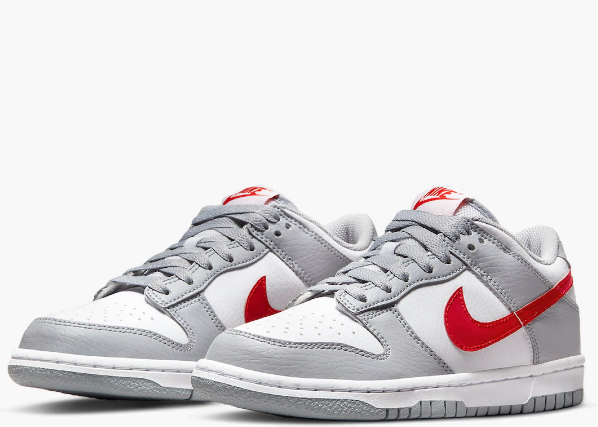Nike Dunk Low White Grey Red (GS) | Hype Clothinga