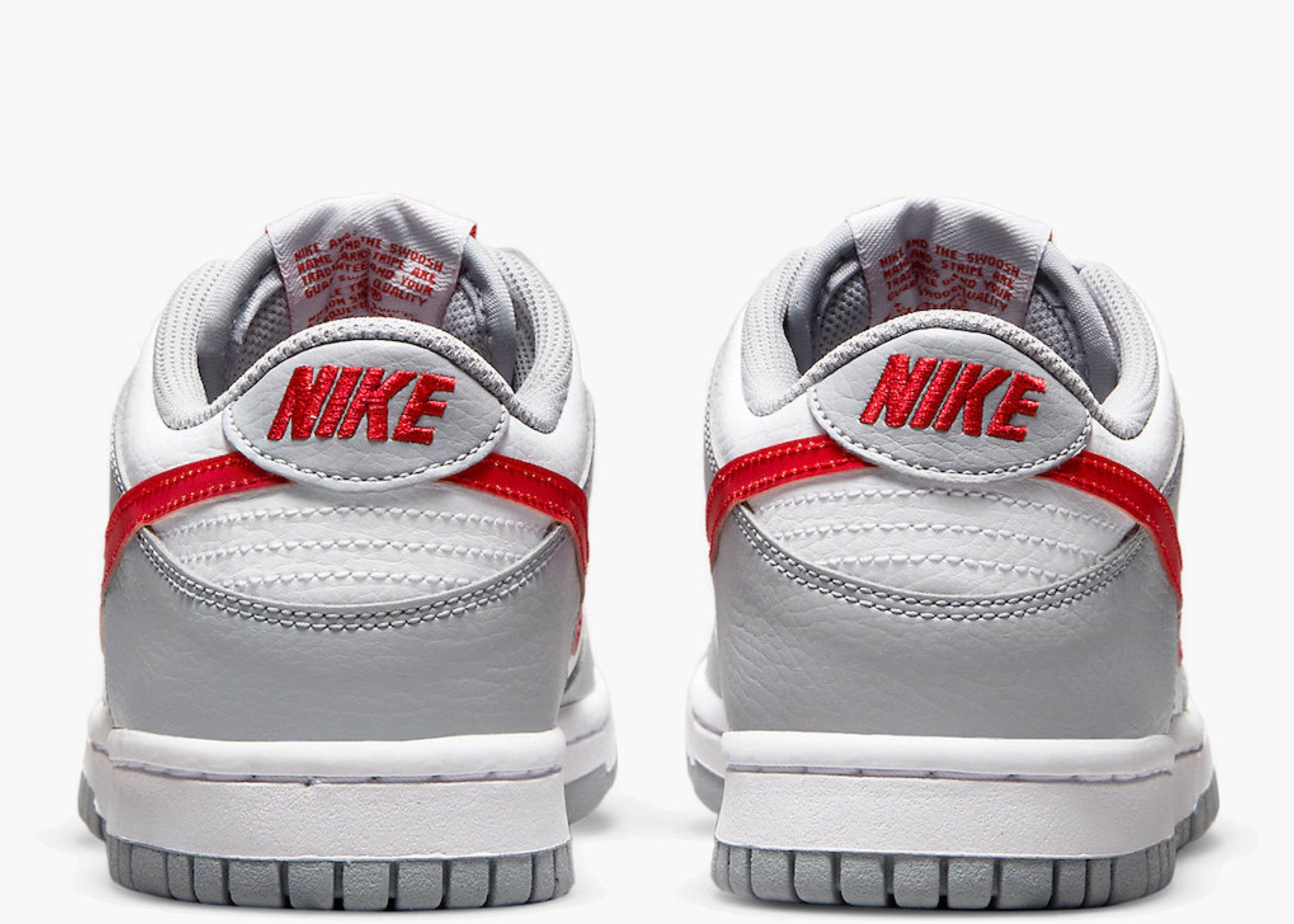Nike Dunk Low White Grey Red (GS) | Hype Clothinga