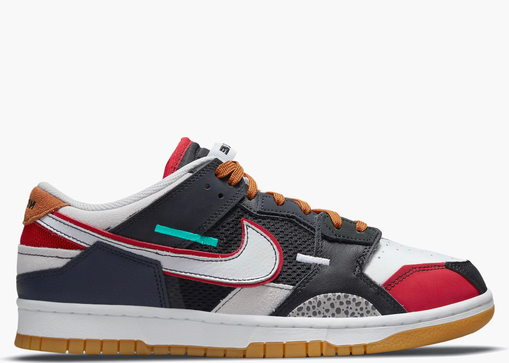 Nike Dunk Scrap Black Grey University Red