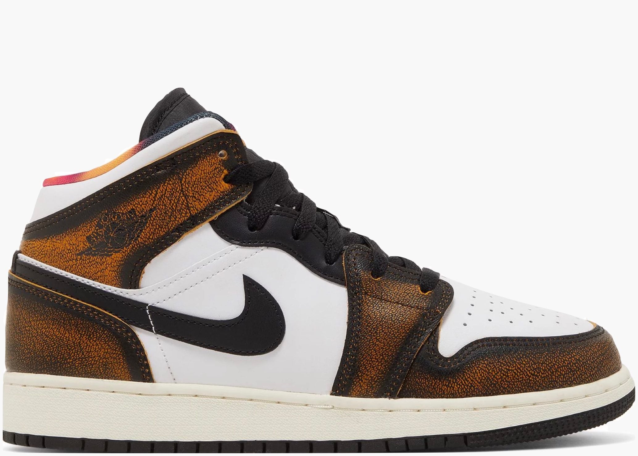 Nike Jordan 1 Mid SE Orange Wear Away (GS) DQ8418-071 Hype Clothinga Limited Edition