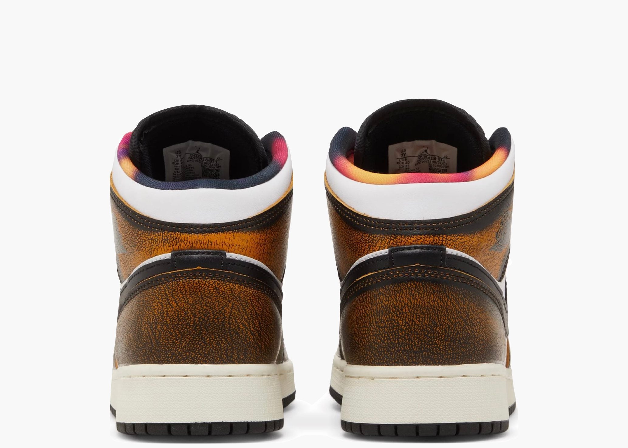 Nike Jordan 1 Mid SE Orange Wear Away (GS) DQ8418-071 Hype Clothinga Limited Edition