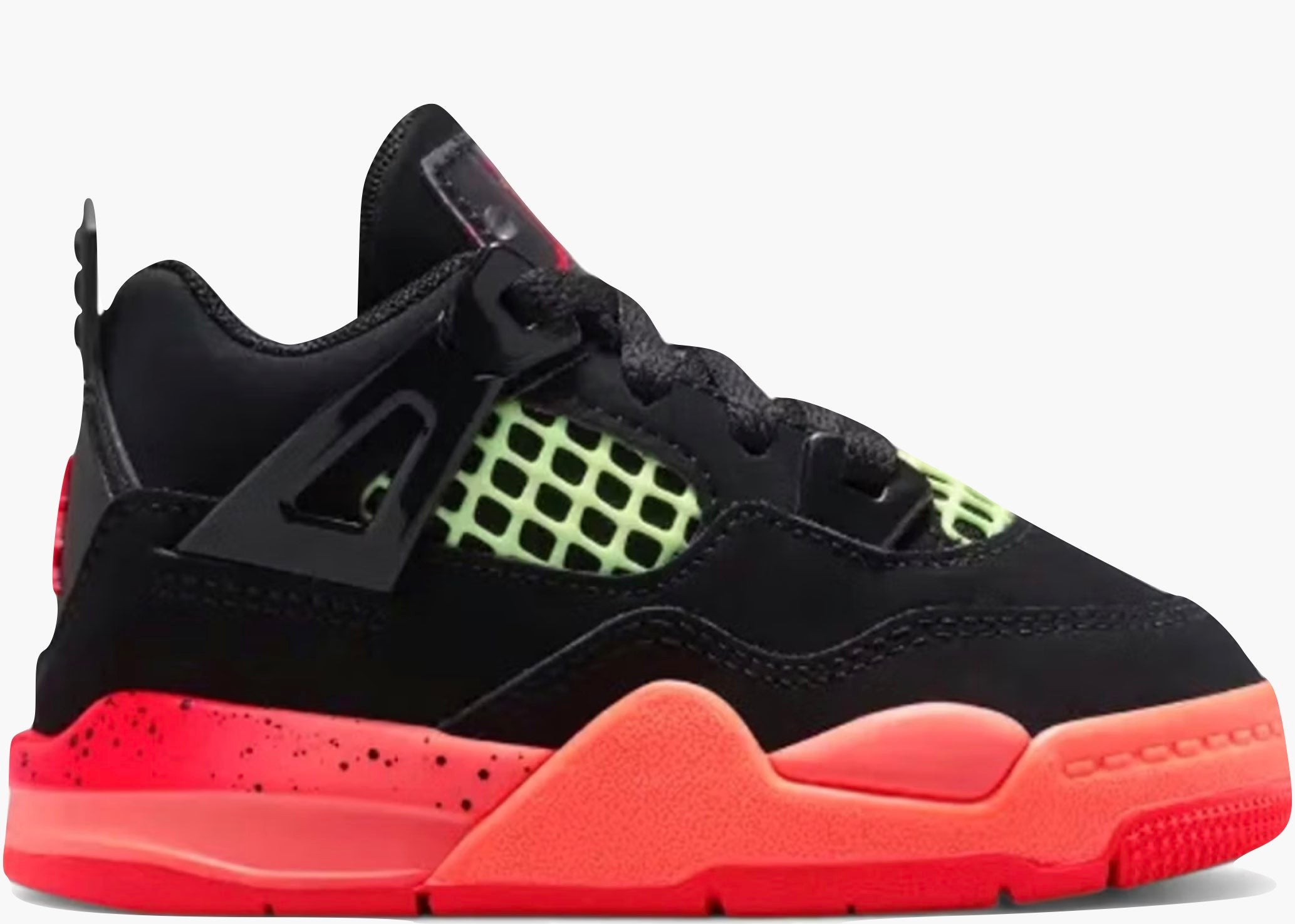 Nike Jordan 4 Retro Black Infrared Barely Volt (TD) II1270-001 Hype Clothinga Limited Edition