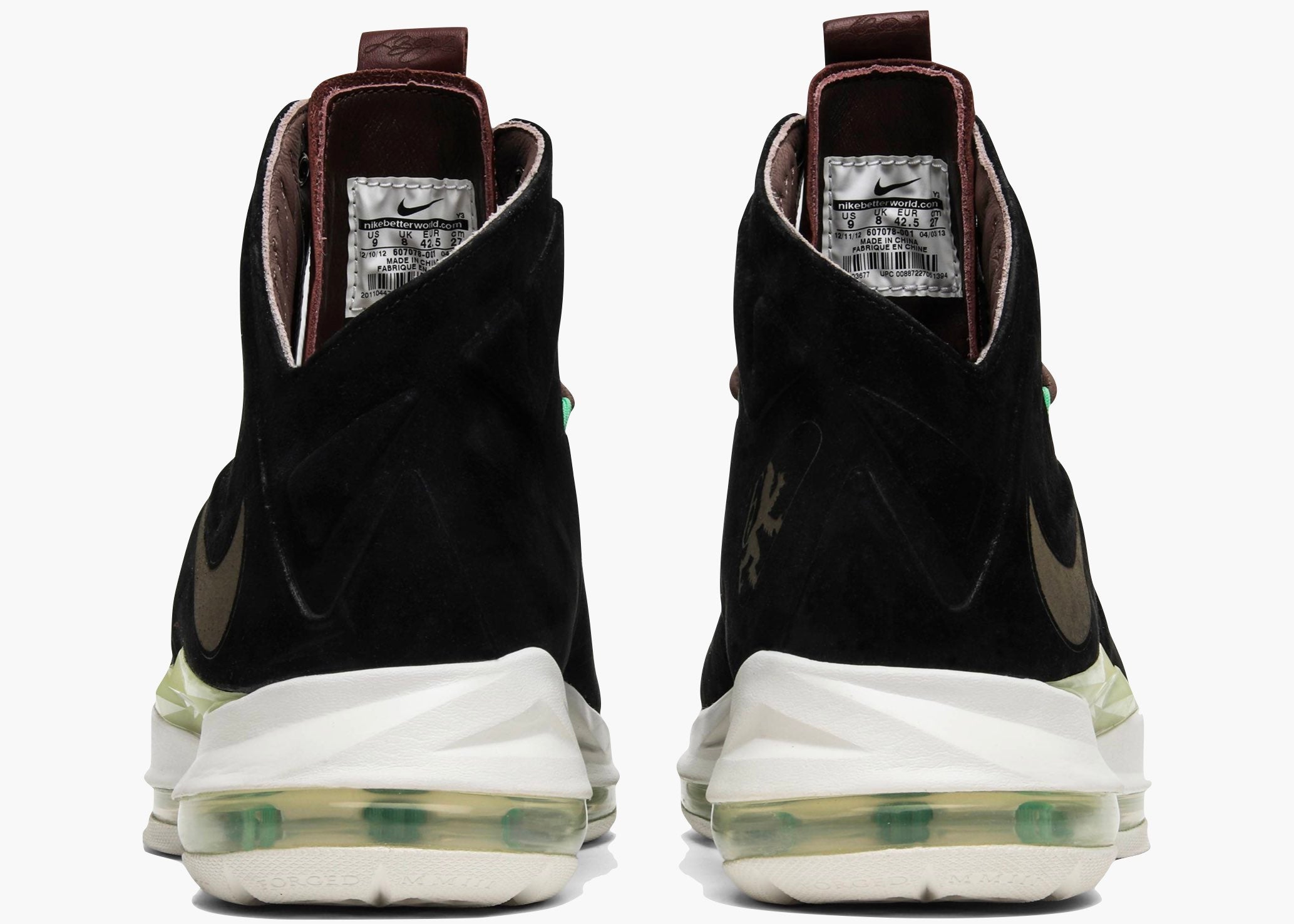 Nike Lebron 10 Ext Qs Black Suede 607078-001 Hype Clothinga