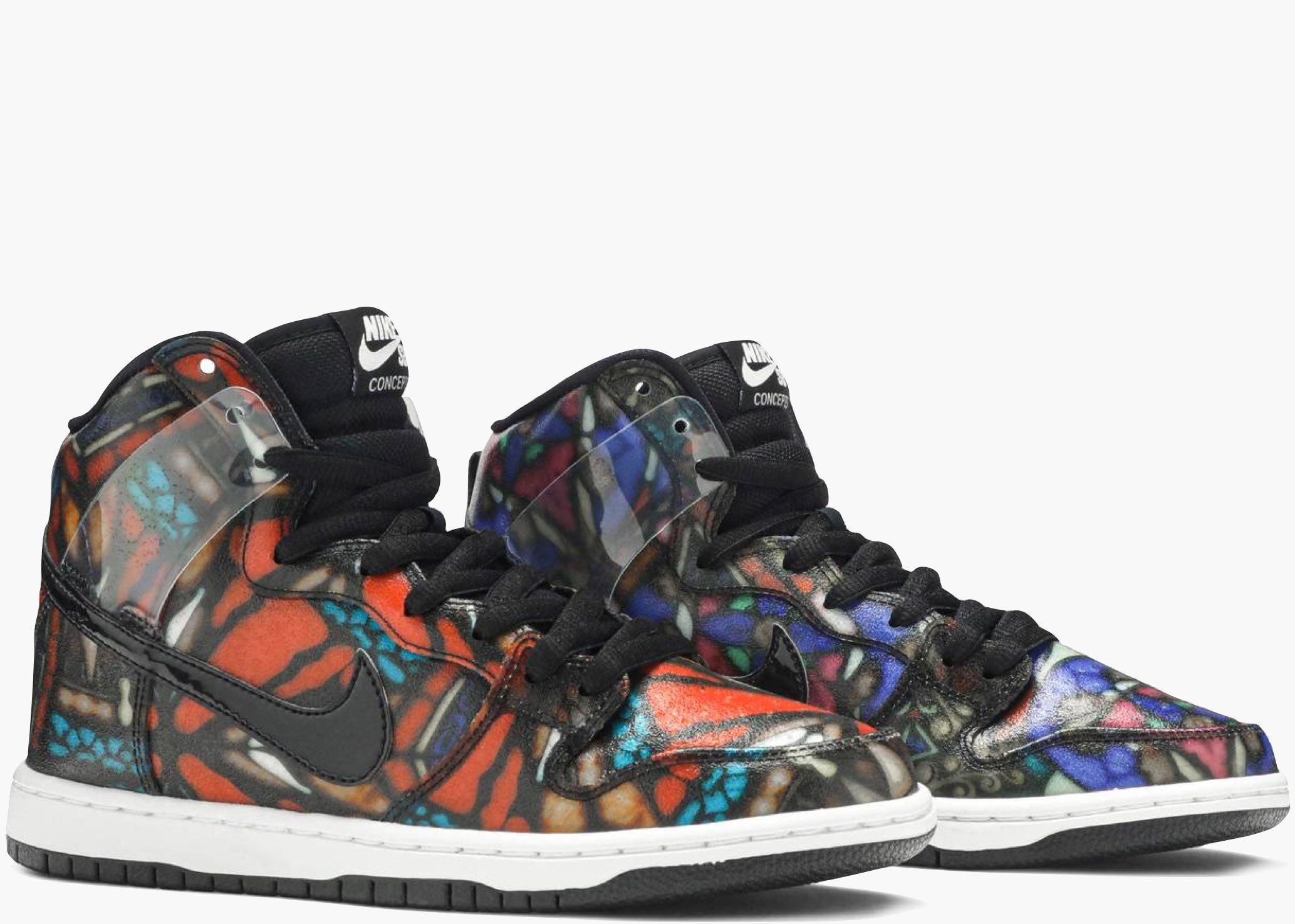 Nike SB Dunk High Cncpts "stained Glass" 313171-606 Hype Clothinga
