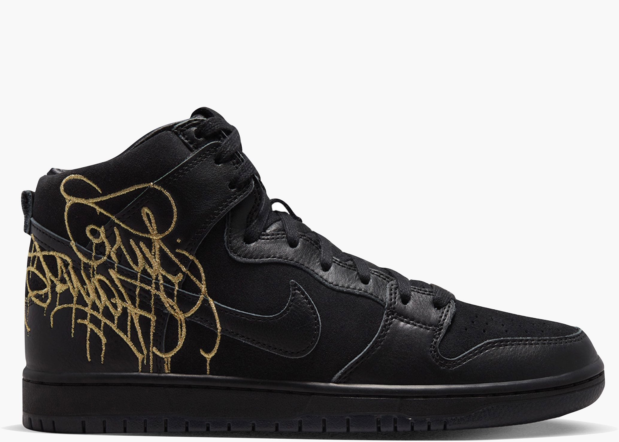 Nike SB Dunk High FAUST Black Gold Hype Clothinga Limited Edition