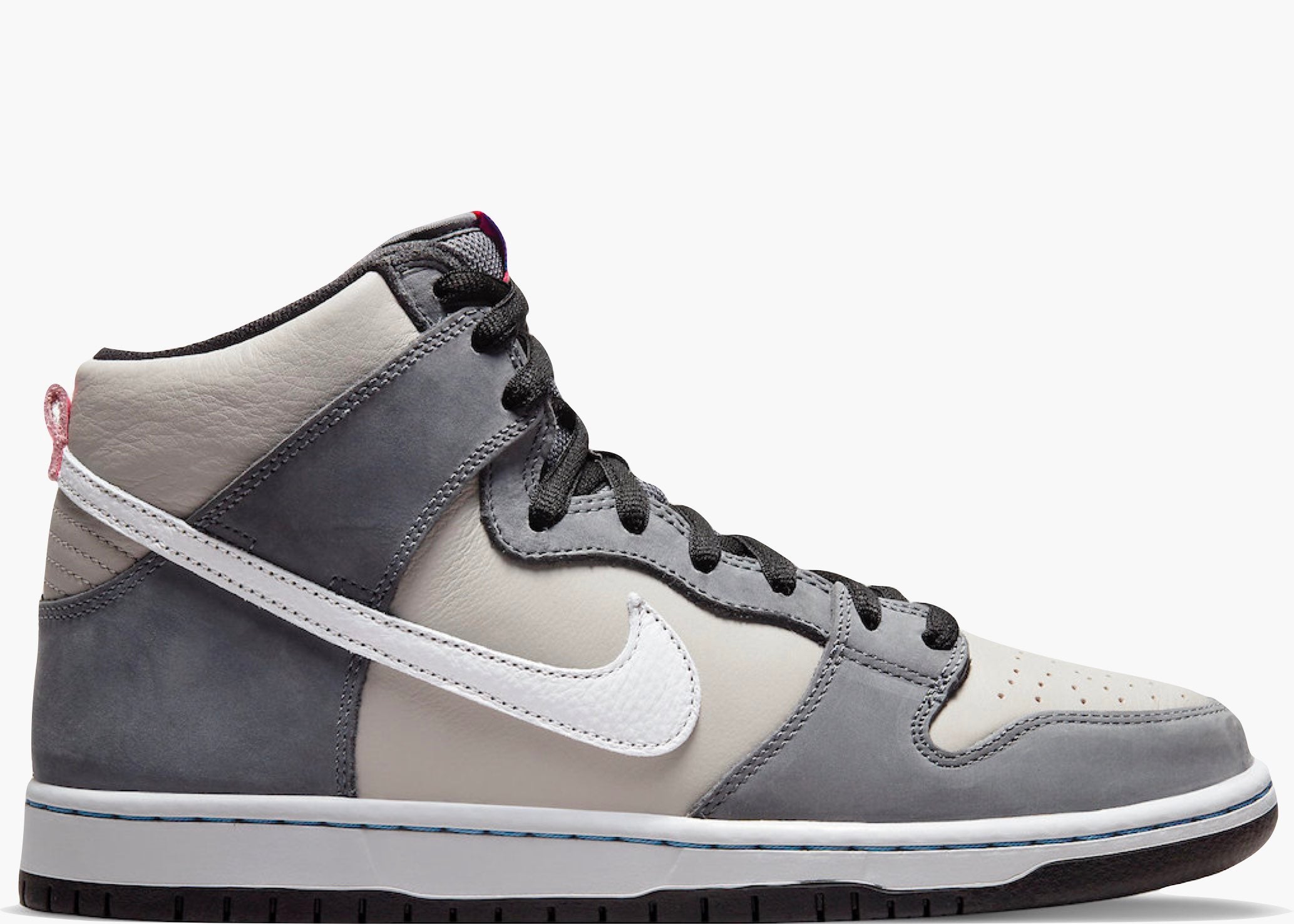 Nike SB Dunk High Medium Grey Pink Hype Clothinga Limited Edition