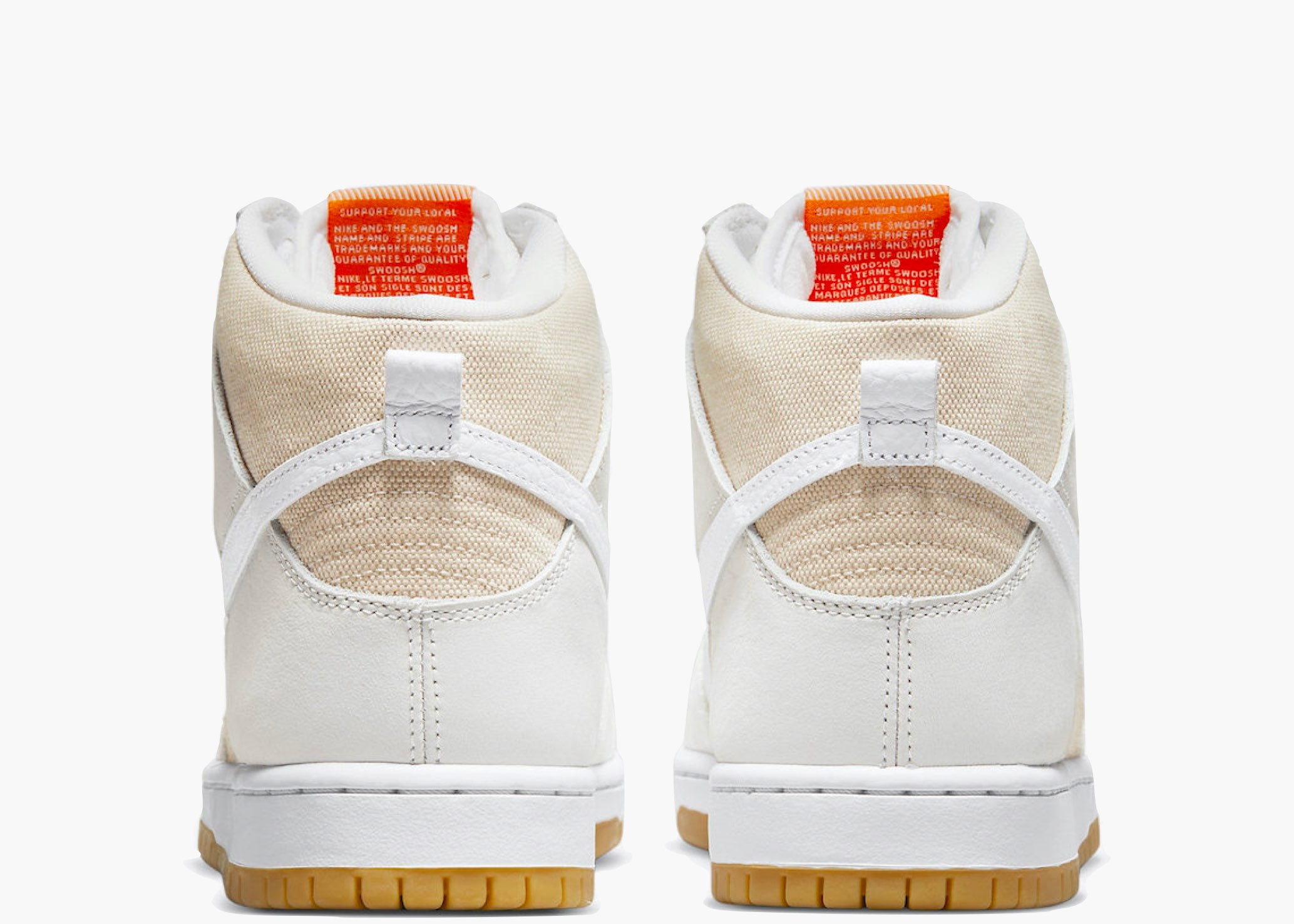 Nike SB Dunk High Pro ISO Orange Label Unbleached Natural Hype Clothinga Limited Edition