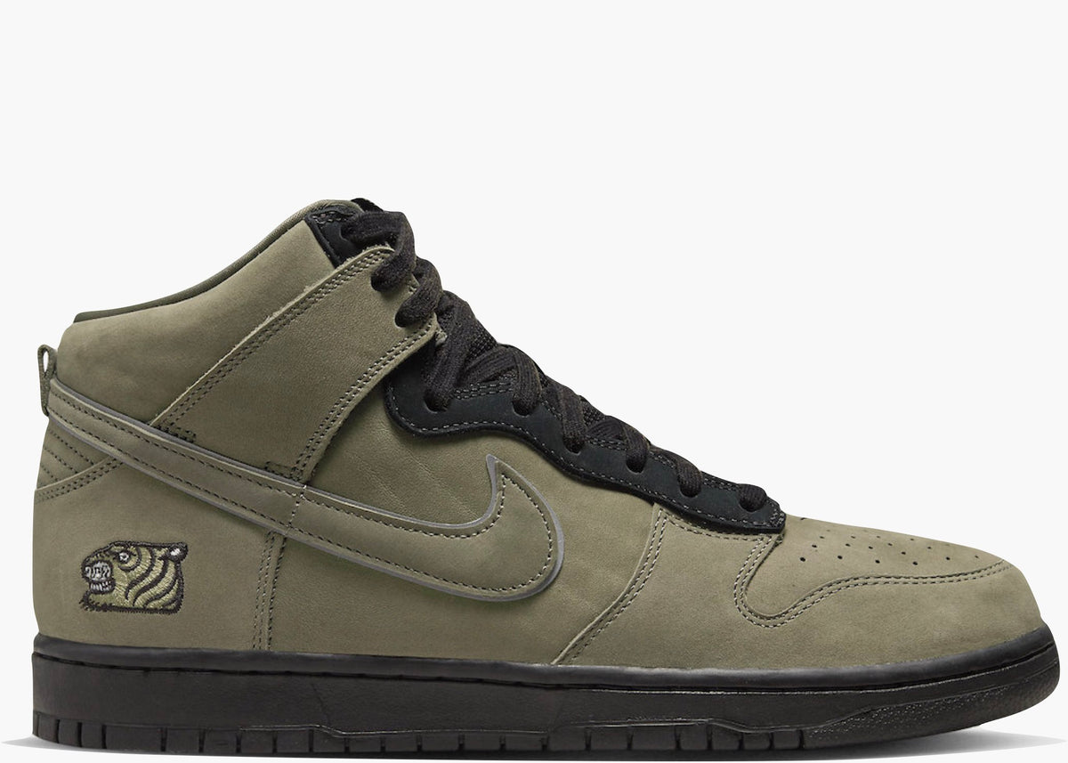 Nike SB Dunk High Soulgoods Olive Hype Clothinga Limited Edition
