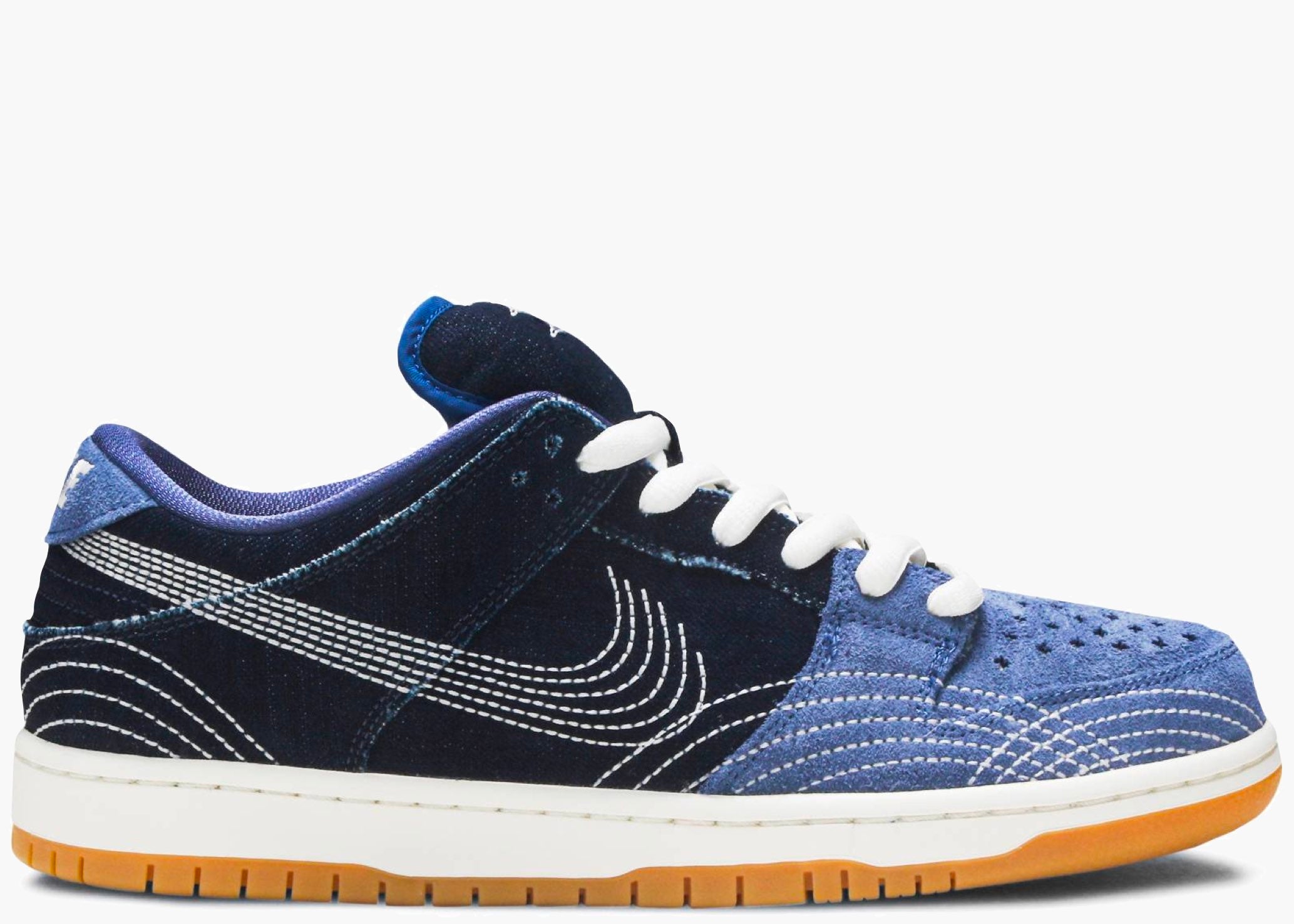 Nike SB Dunk Low Denim Gum Sashiko CV0316-400 Hype Clothinga