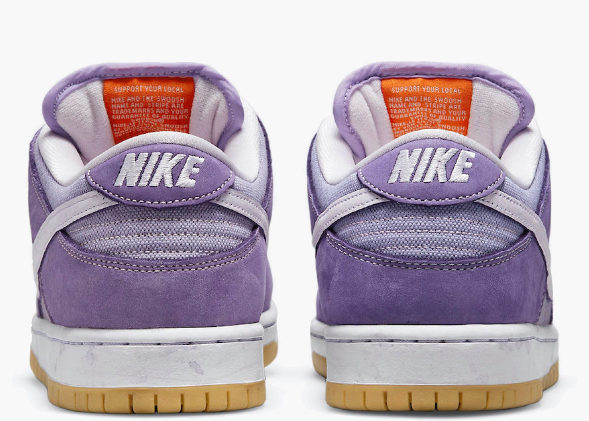 Nike SB Dunk Low Orange Label Unbleached Pack Lilac
