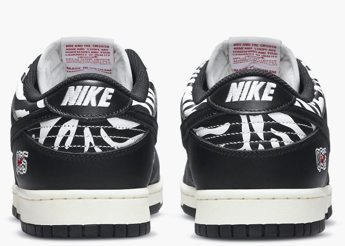 Nike SB Dunk Low Quartersnacks Zebra DM3510-001 Hype Clothinga
