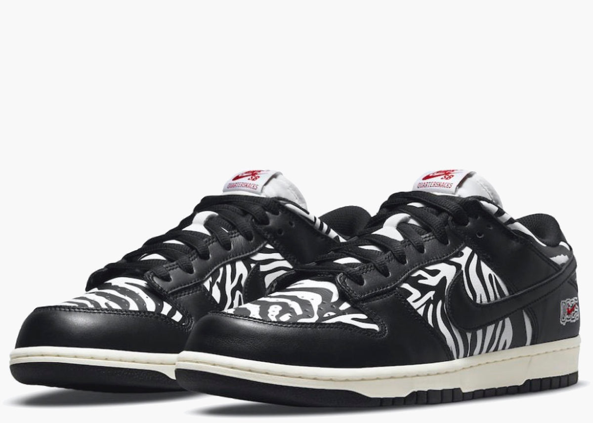 Nike SB Dunk Low Quartersnacks Zebra DM3510-001 Hype Clothinga